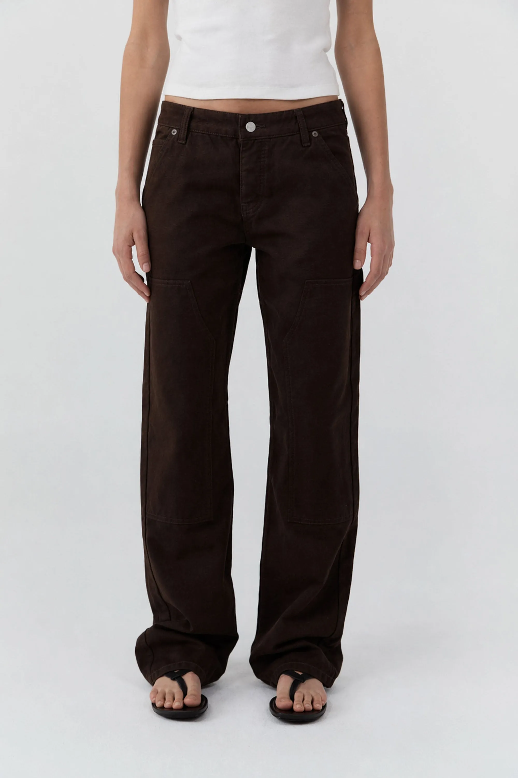 Canvas Carpenter Jeans - Bark sold by St. Agni product image thumbnail 2