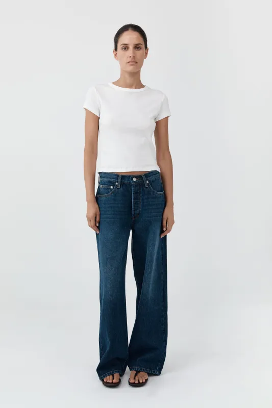 Classic Mid Rise Jeans - Dark Indigo made by St. Agni
