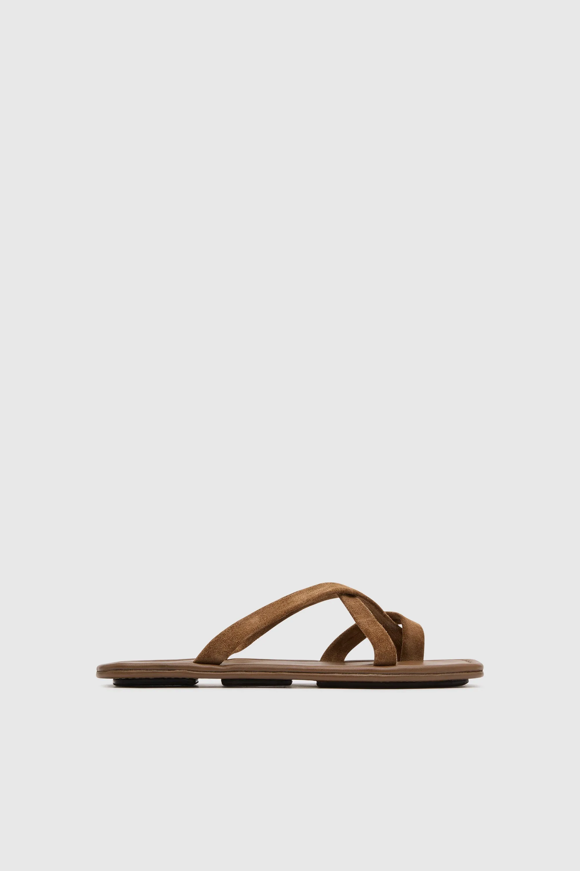 Suede Soft Strap Slide - Toffee sold by St. Agni