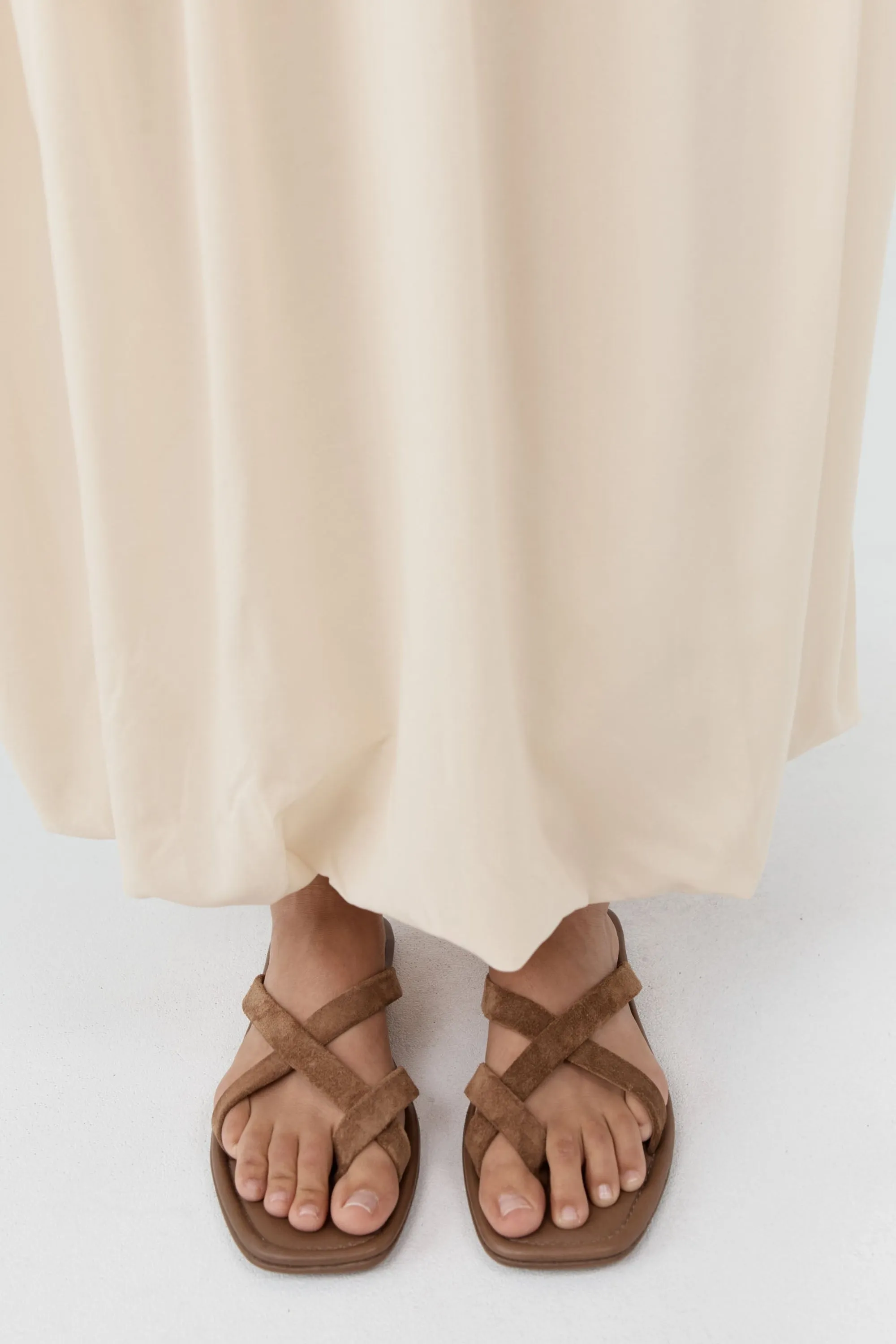 Suede Soft Strap Slide - Toffee sold by St. Agni product image thumbnail 4
