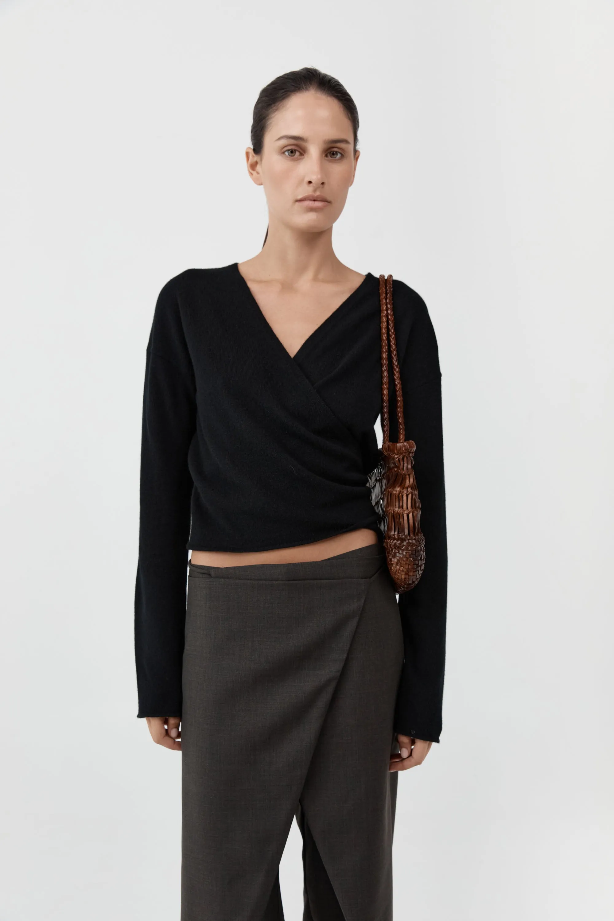 Textured Petit Bagu - Chestnut sold by St. Agni product image thumbnail 5