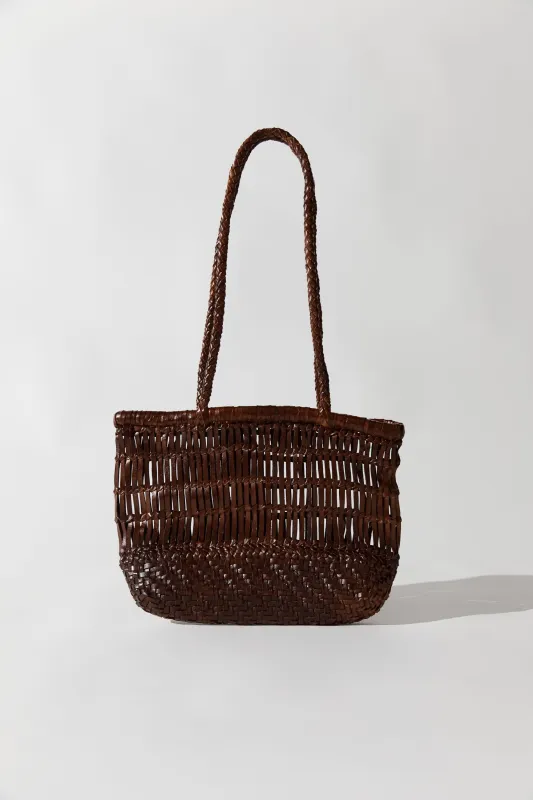Textured Petit Bagu - Chestnut made by St. Agni