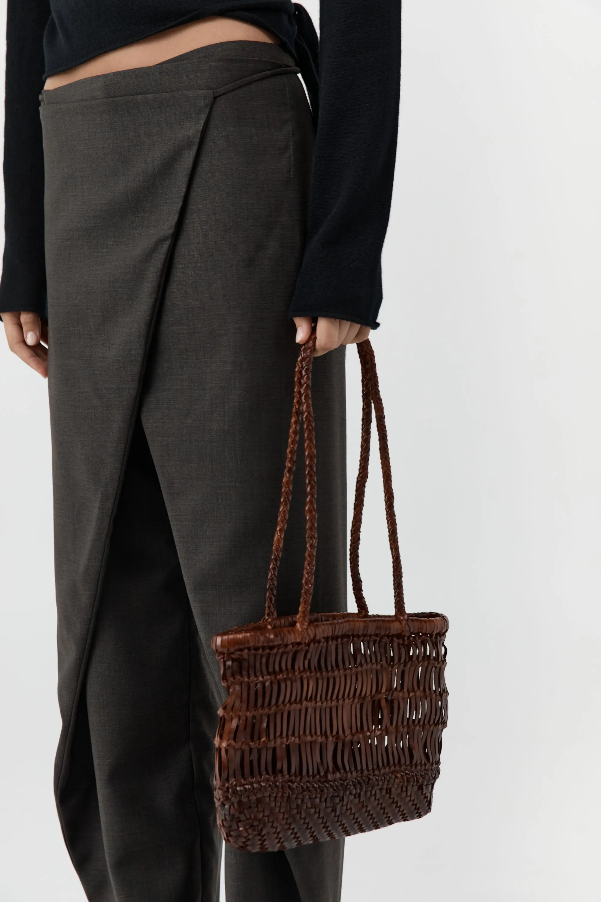 Textured Petit Bagu - Chestnut sold by St. Agni product image thumbnail 4
