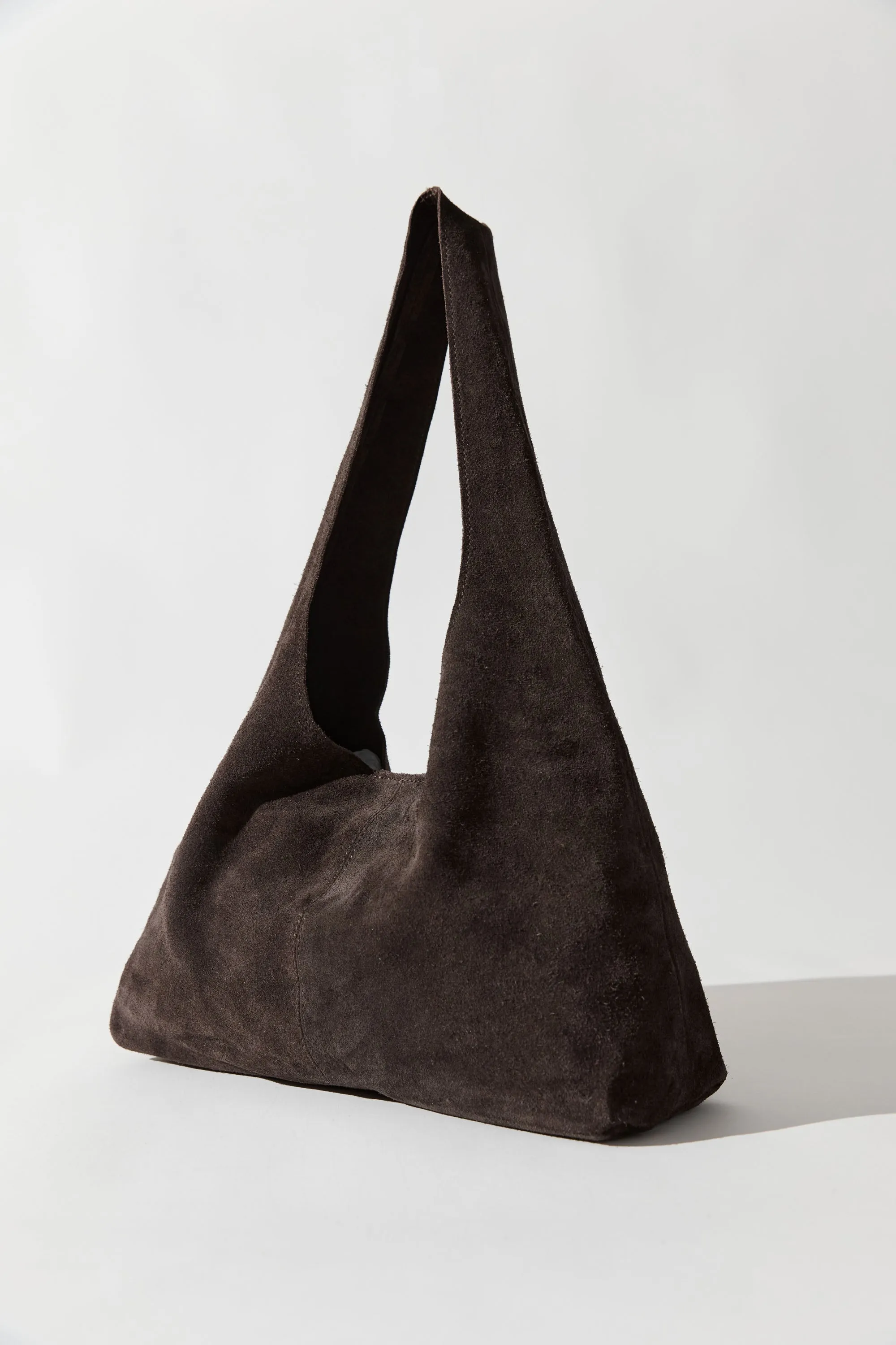 Suede Soft Bag - Coffee sold by St. Agni product image thumbnail 4