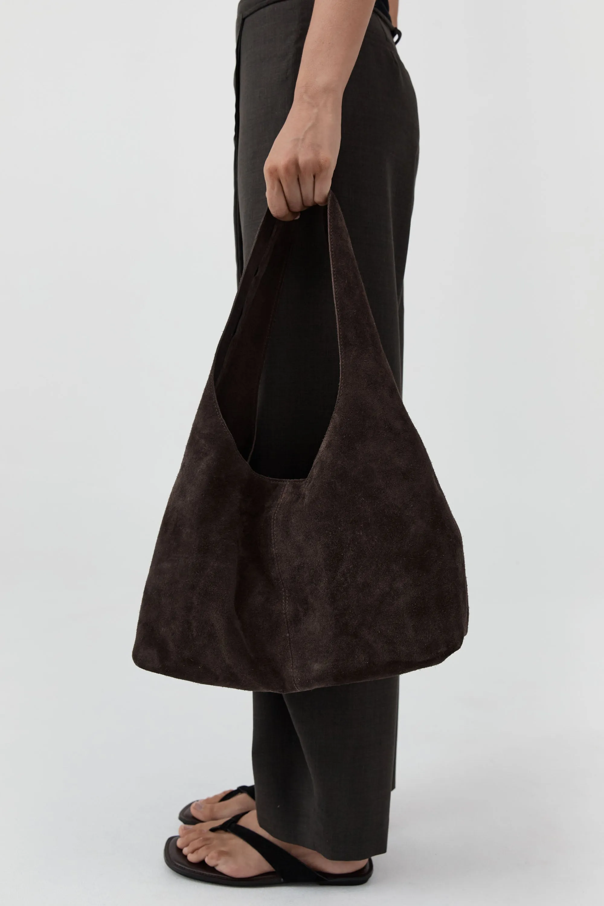Suede Soft Bag - Coffee sold by St. Agni product image thumbnail 2
