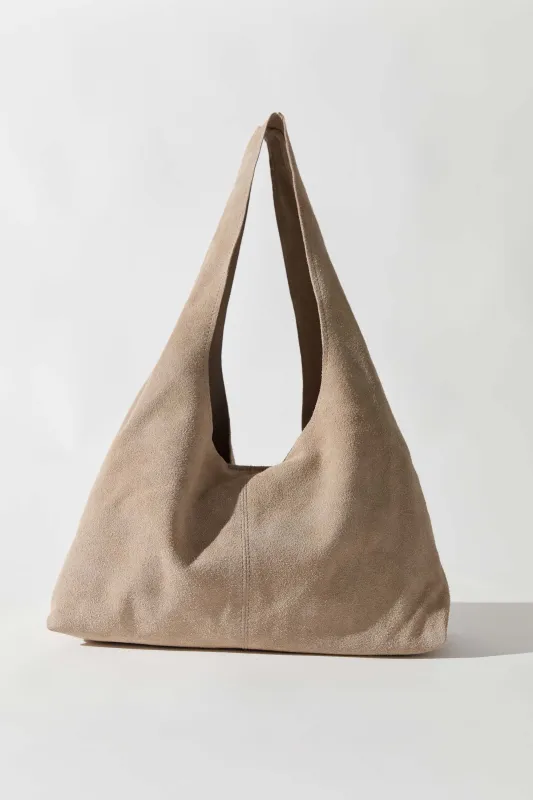 Suede Soft Bag - Papyrus made by St. Agni