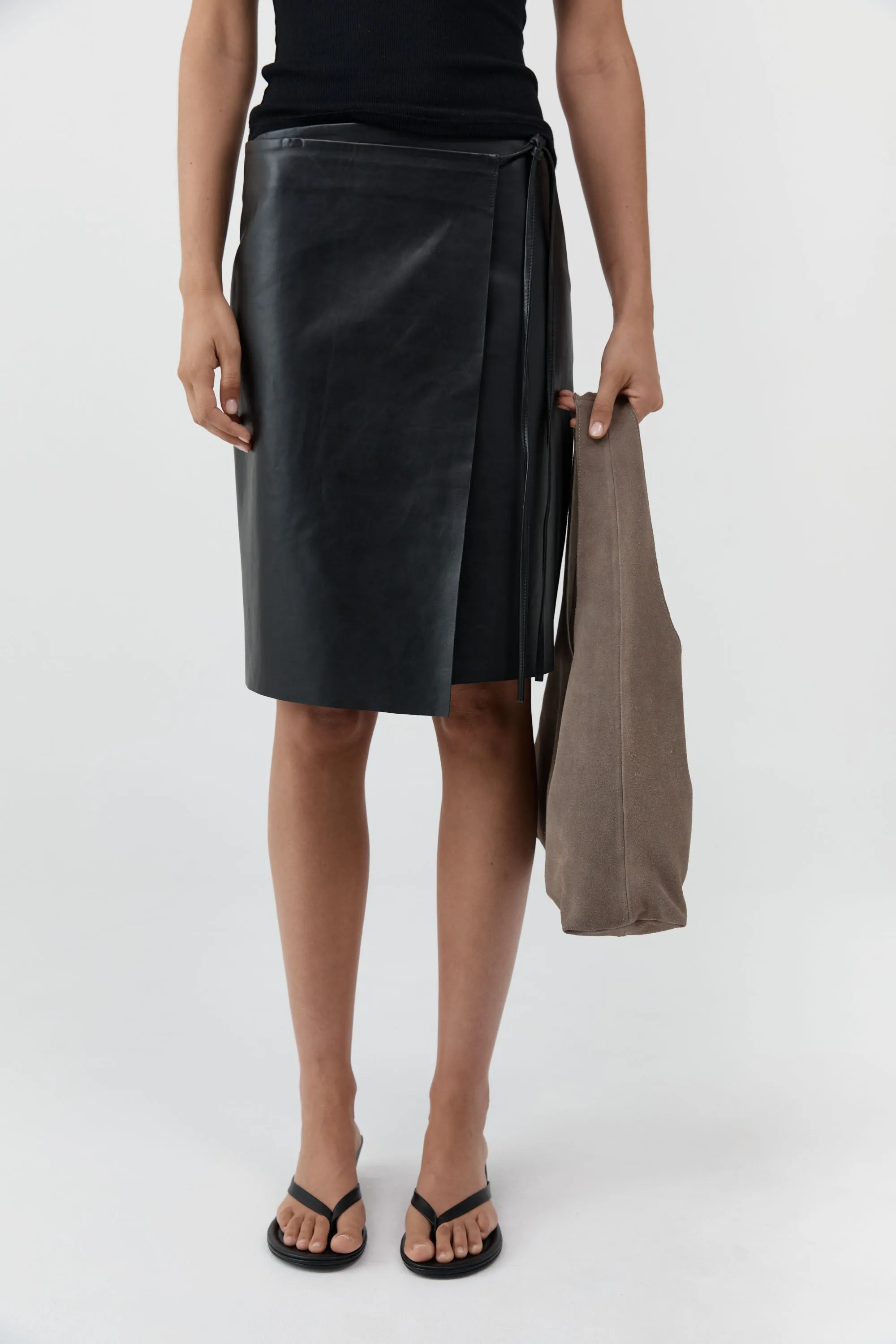 Suede Soft Bag - Pebble sold by St. Agni product image thumbnail 2