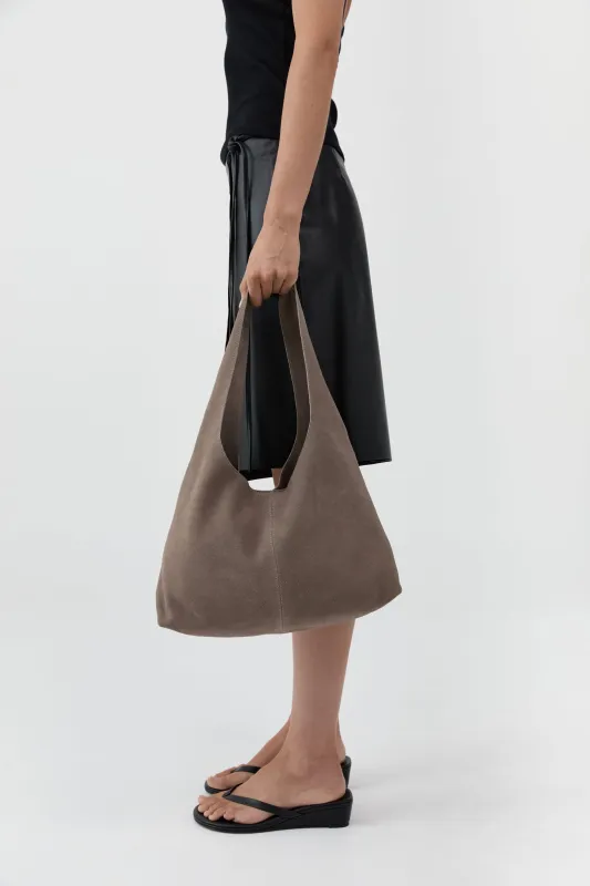Suede Soft Bag - Pebble made by St. Agni