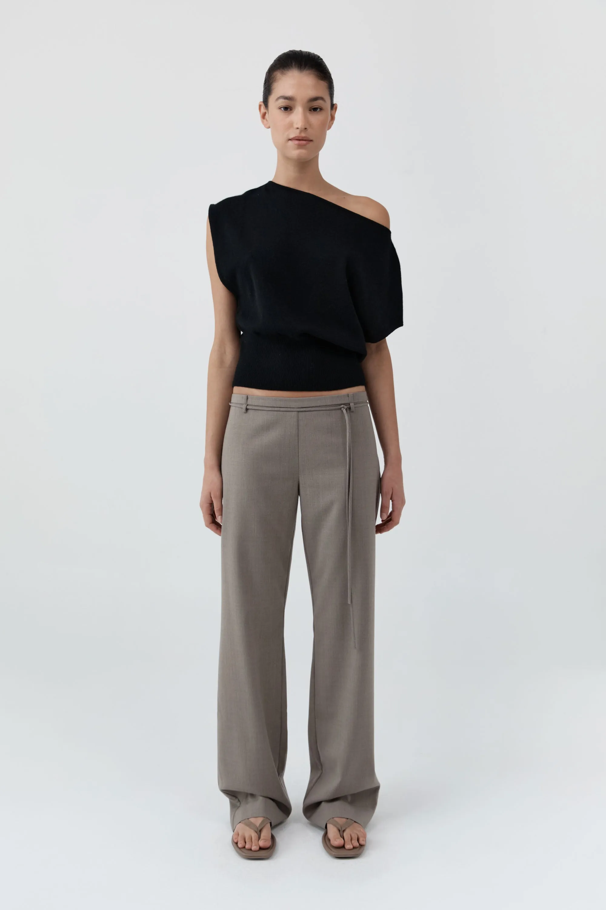 Cashmere Asymm Top - Black sold by St. Agni product image thumbnail 2