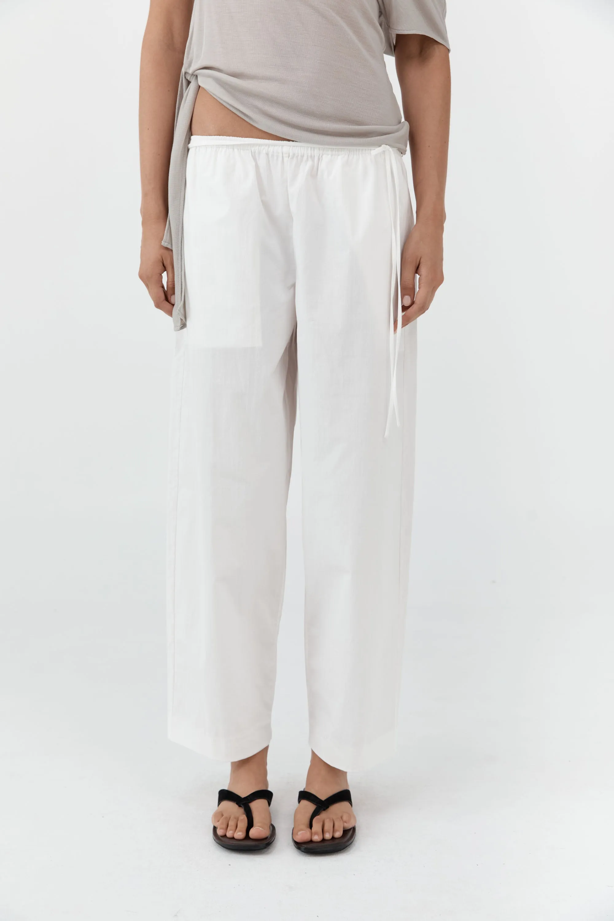 Fine Rouleau Crop Pants - Off White sold by St. Agni product image thumbnail 2
