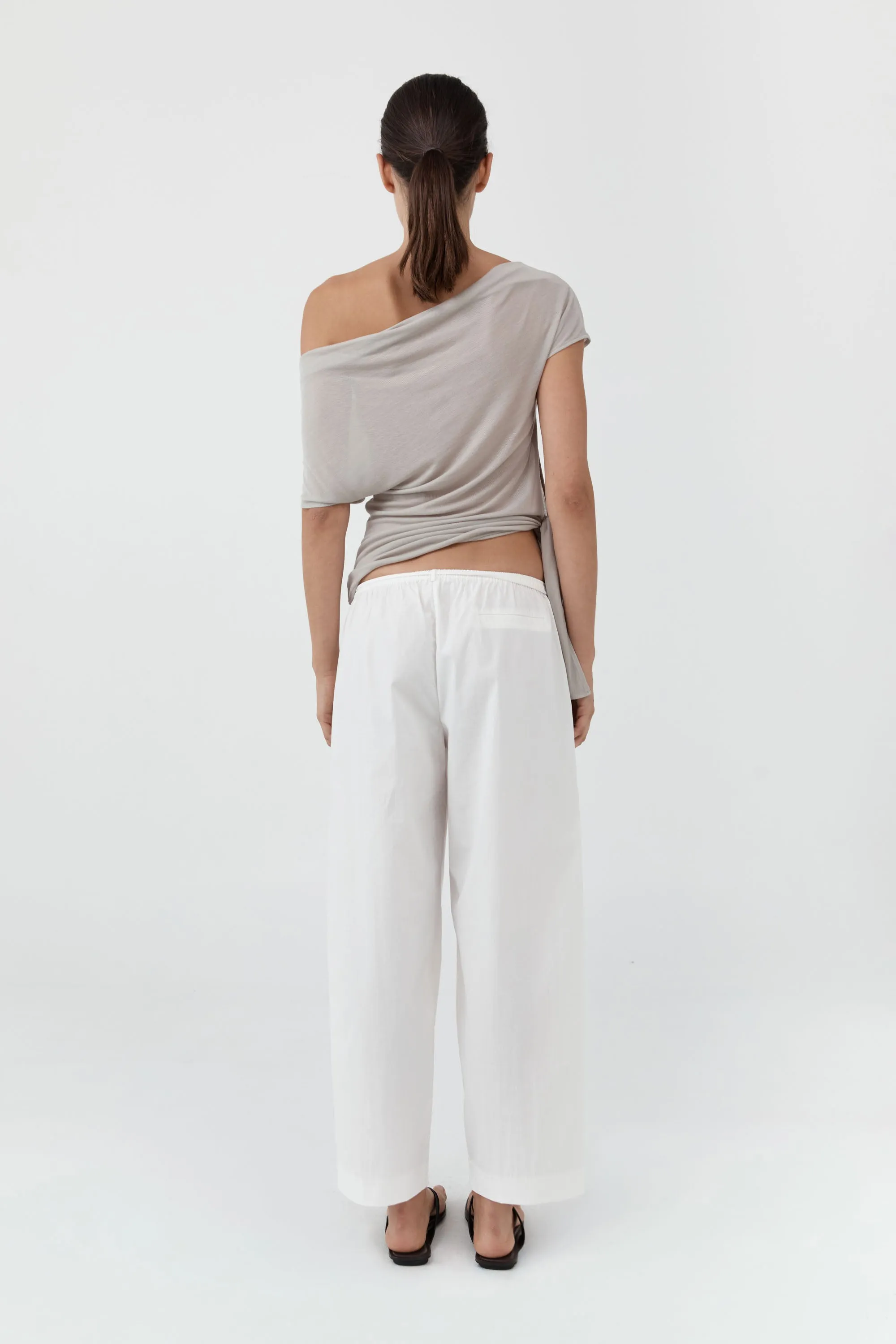 Fine Rouleau Crop Pants - Off White sold by St. Agni product image thumbnail 4