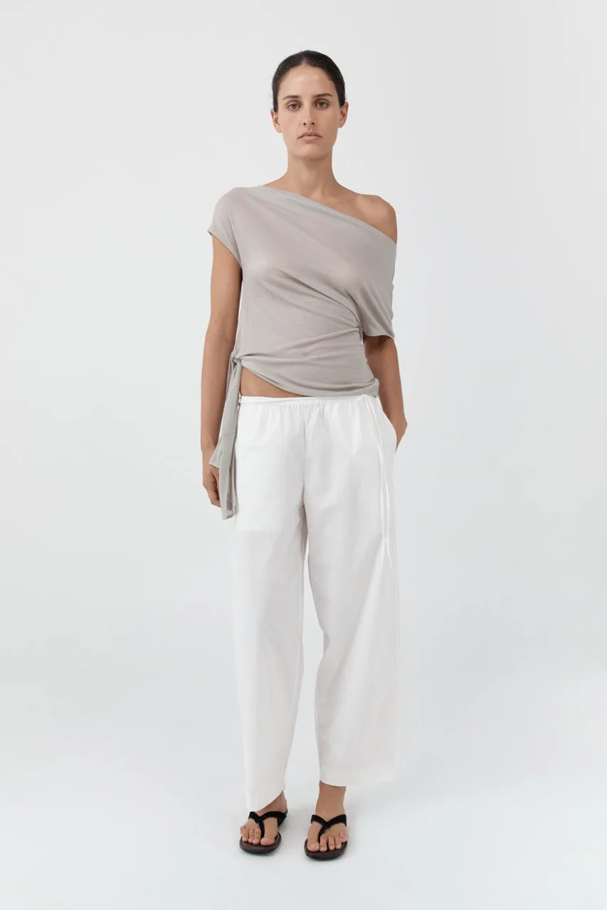 Fine Rouleau Crop Pants - Off White sold by St. Agni