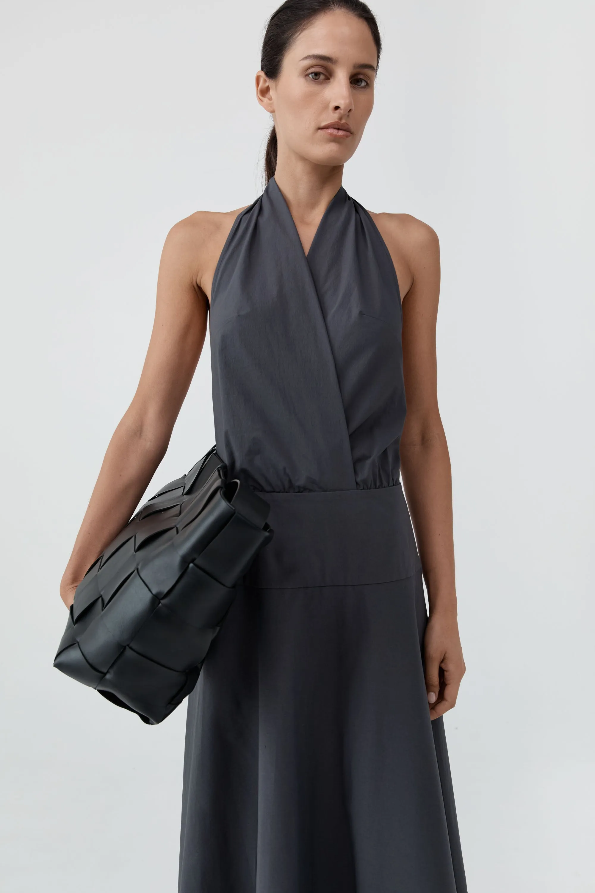Halter Circle Hem Dress - Iron Glaze sold by St. Agni product image thumbnail 2