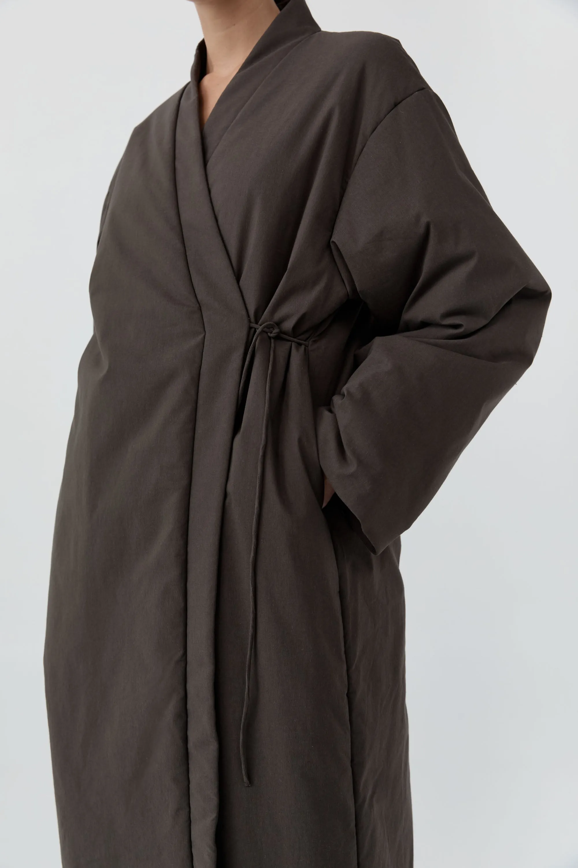 Pillow Wrap Coat - Wood sold by St. Agni product image thumbnail 2