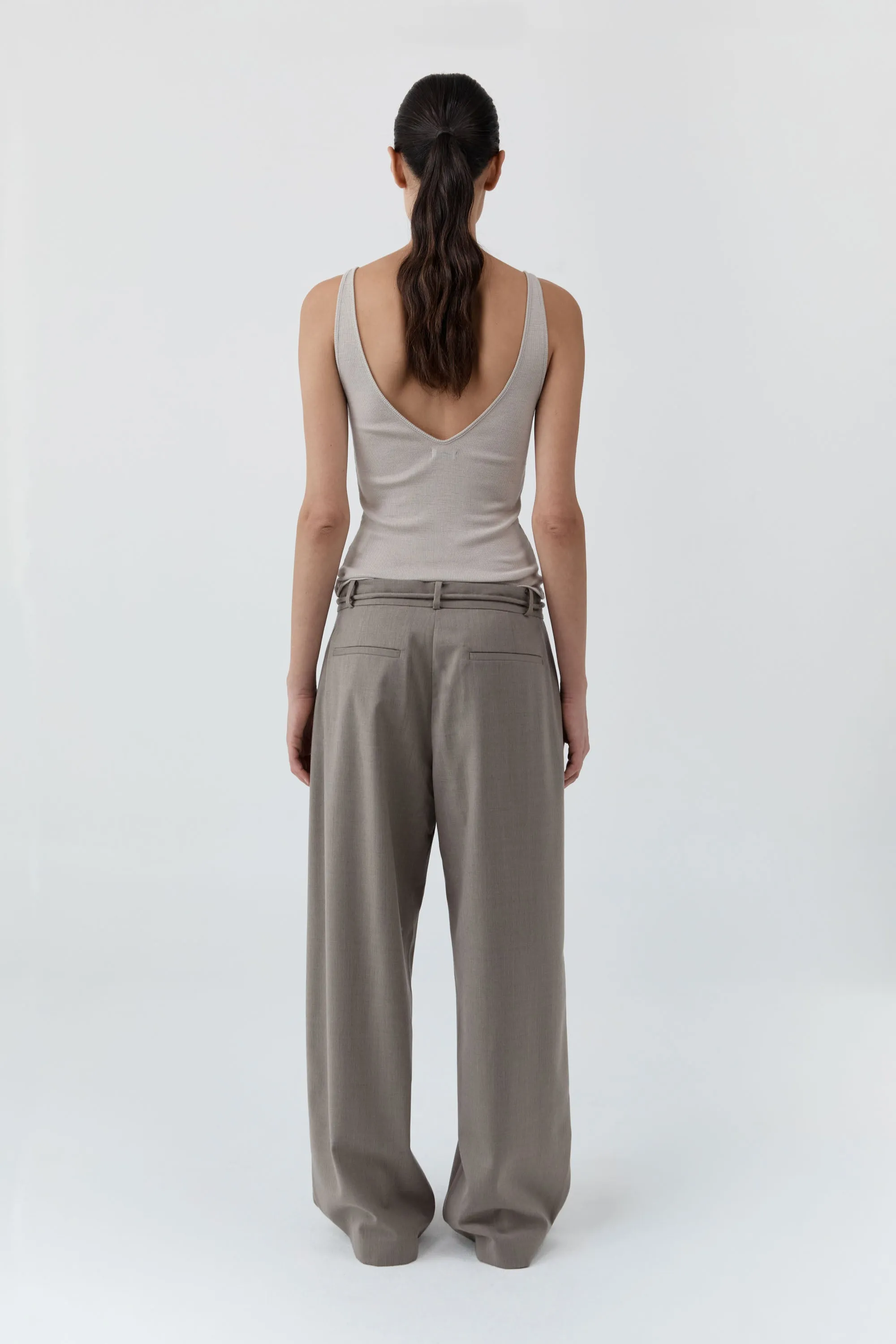 Tailored Barrel Pants - Light Taupe sold by St. Agni product image thumbnail 4