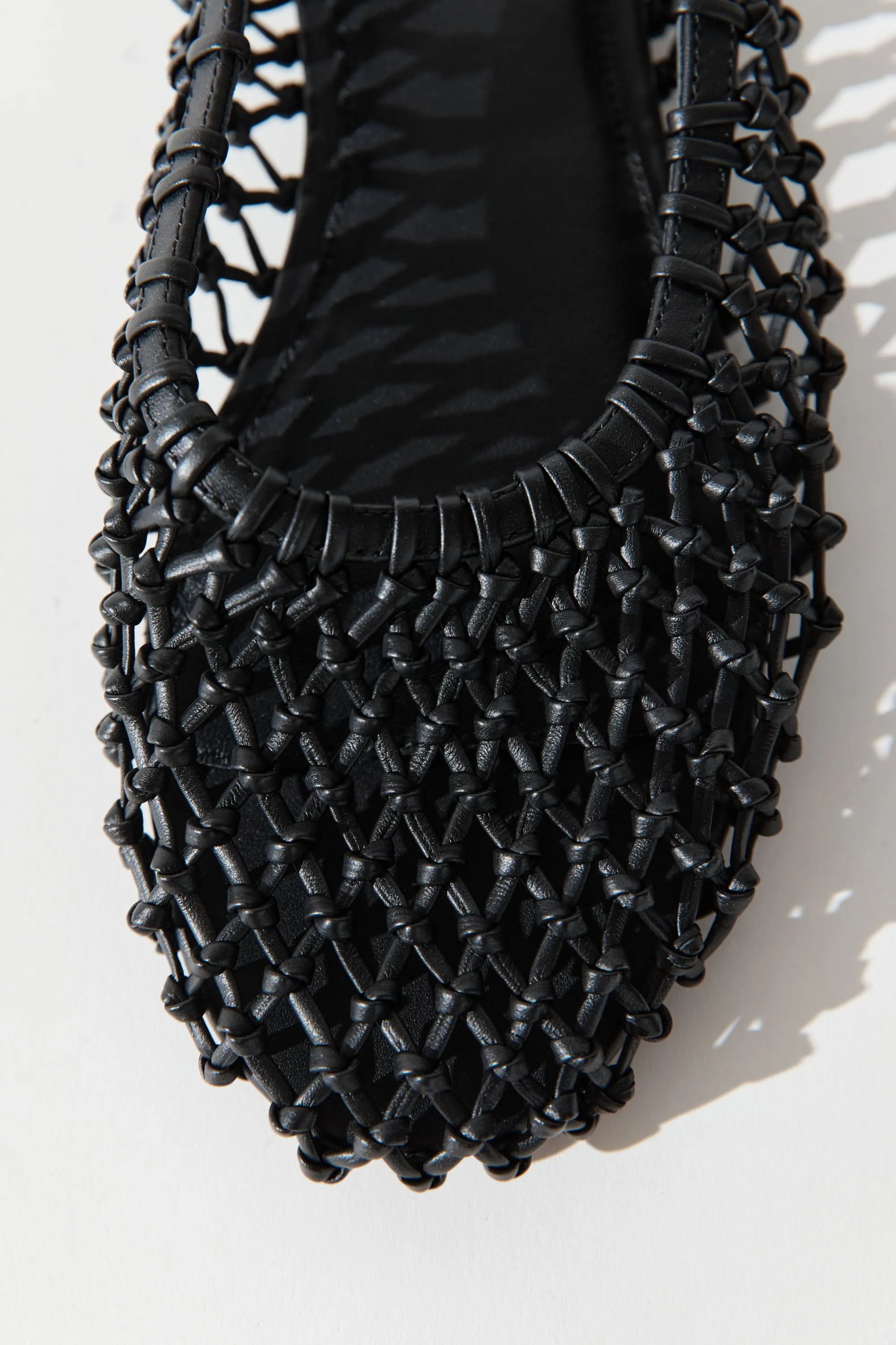 Woven Ballerina Flat - Black sold by St. Agni product image thumbnail 4