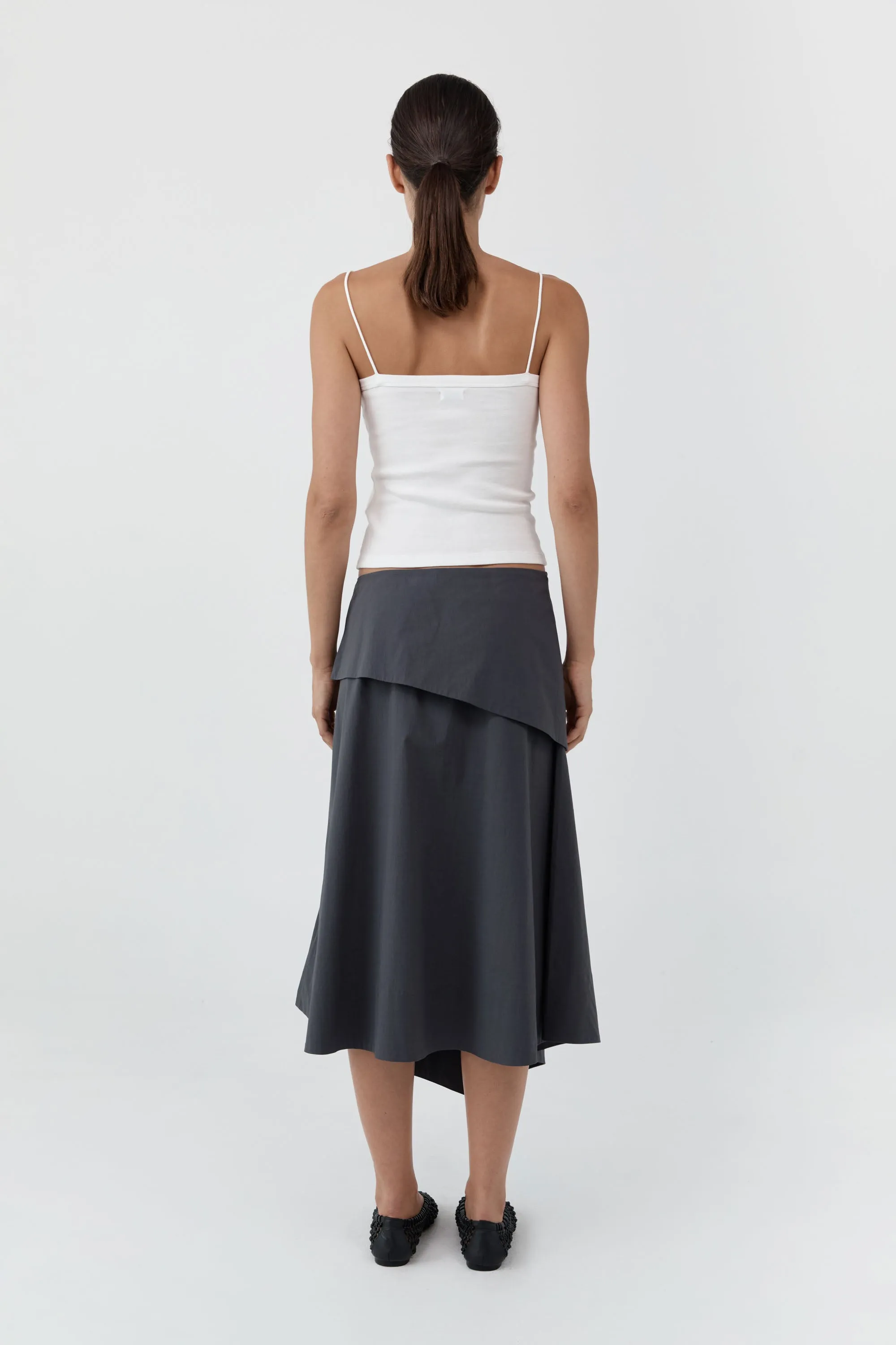 Organic Cotton Square Neck Cami - White sold by St. Agni product image thumbnail 4