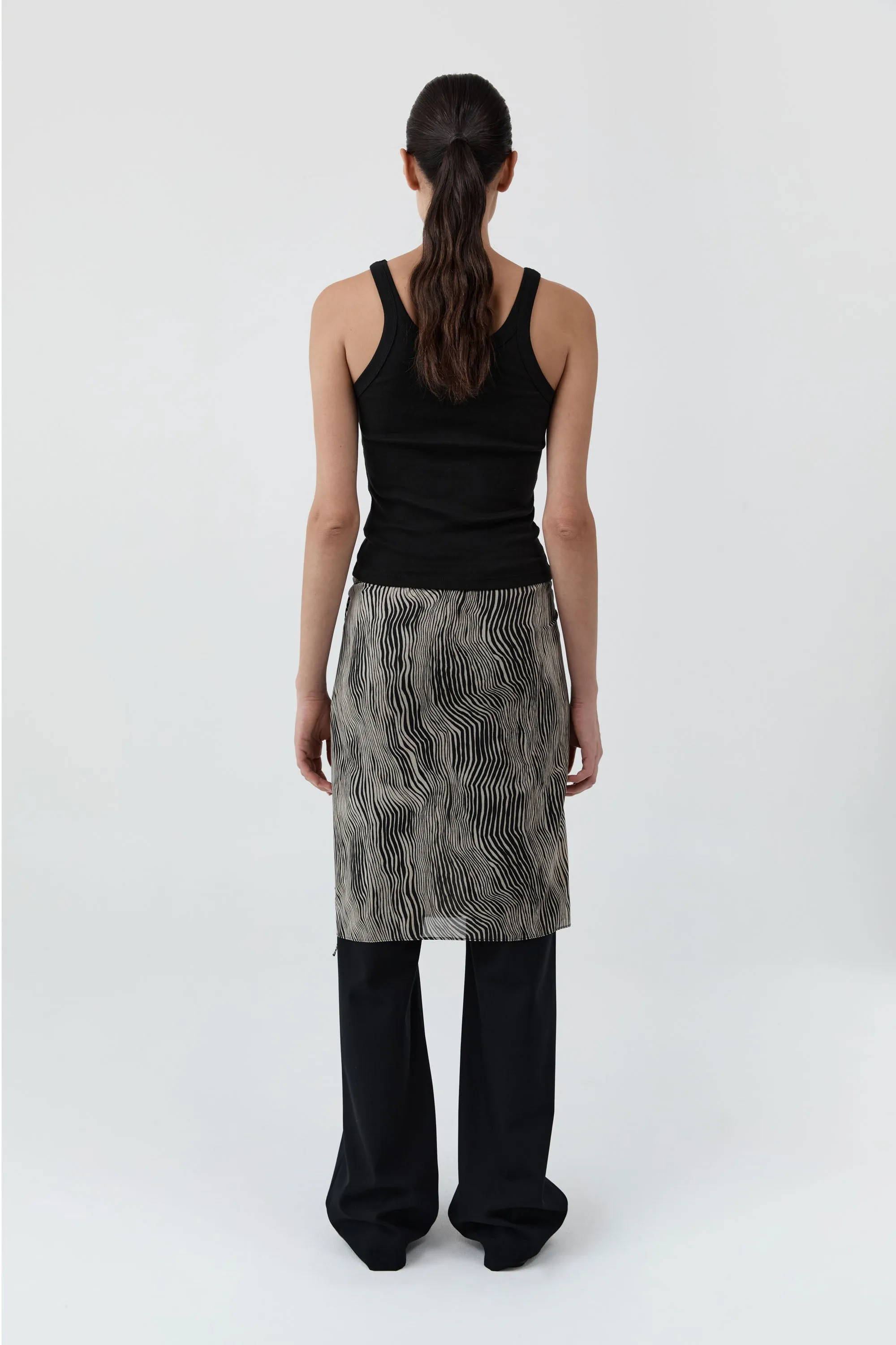 Savannah Silk Wrap Skirt - Sand sold by St. Agni product image thumbnail 3