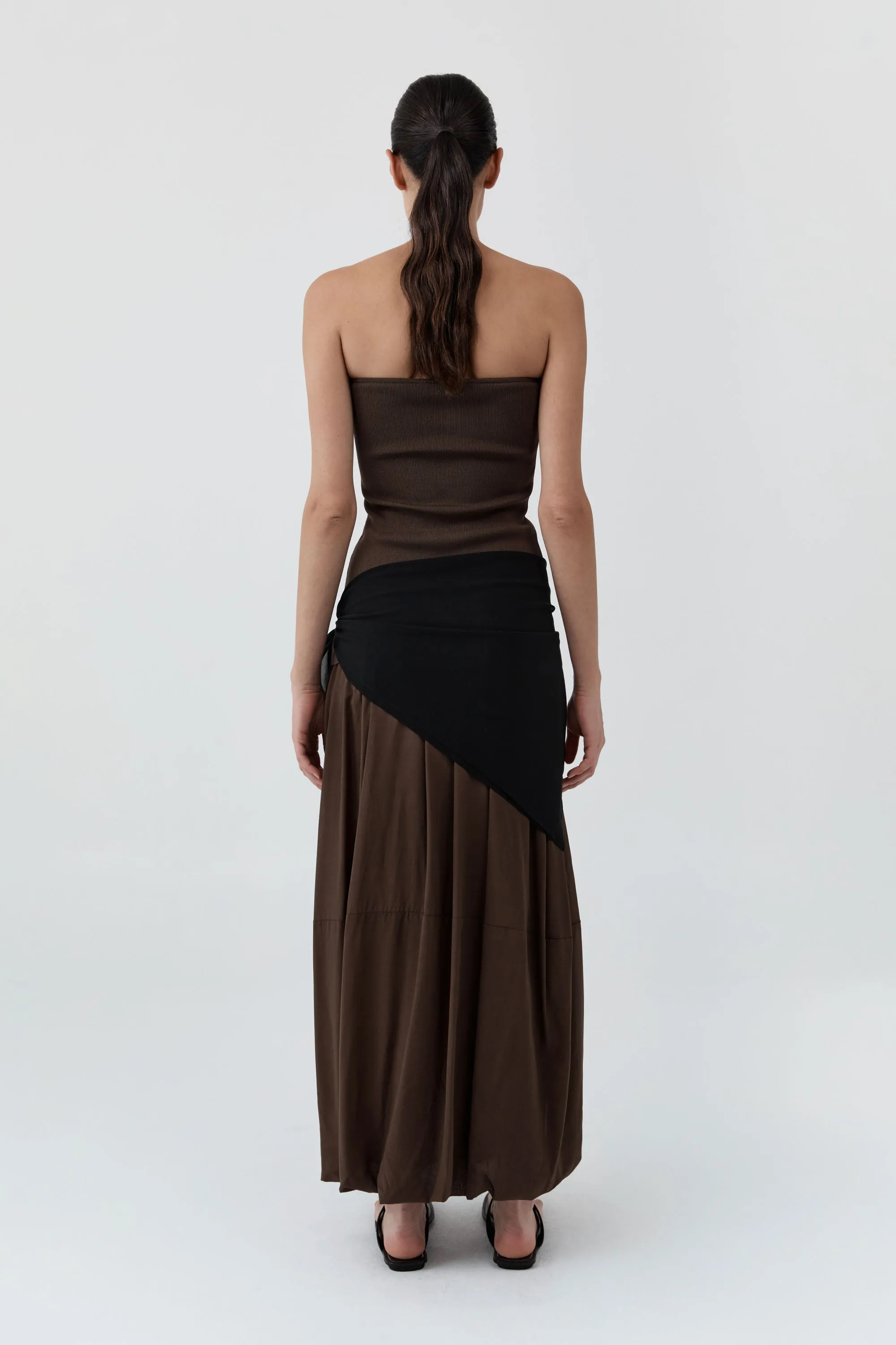 Stretch Silk Scarf - Black sold by St. Agni product image thumbnail 4