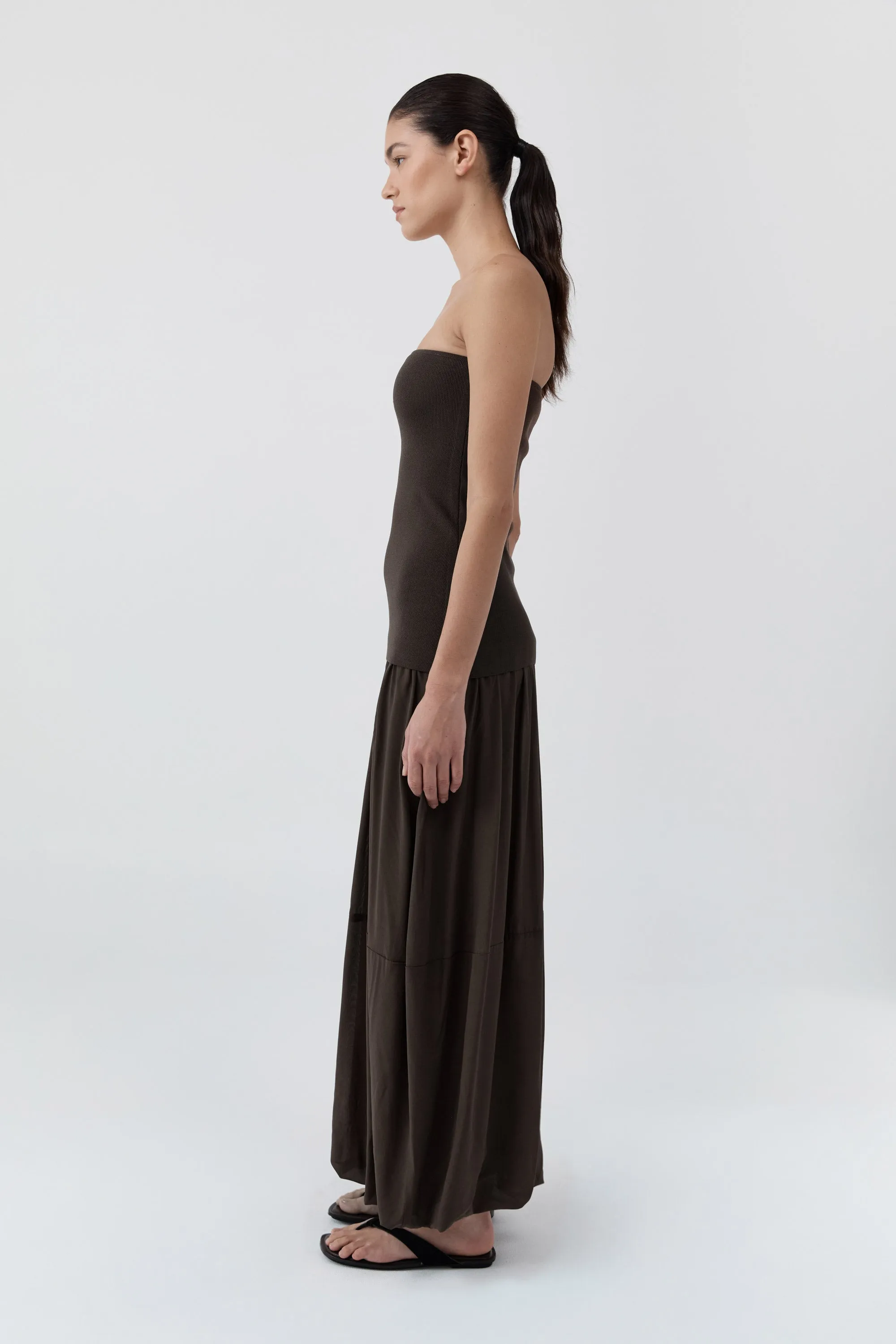 Strapless Balloon Hem Dress - Cedar sold by St. Agni product image thumbnail 3
