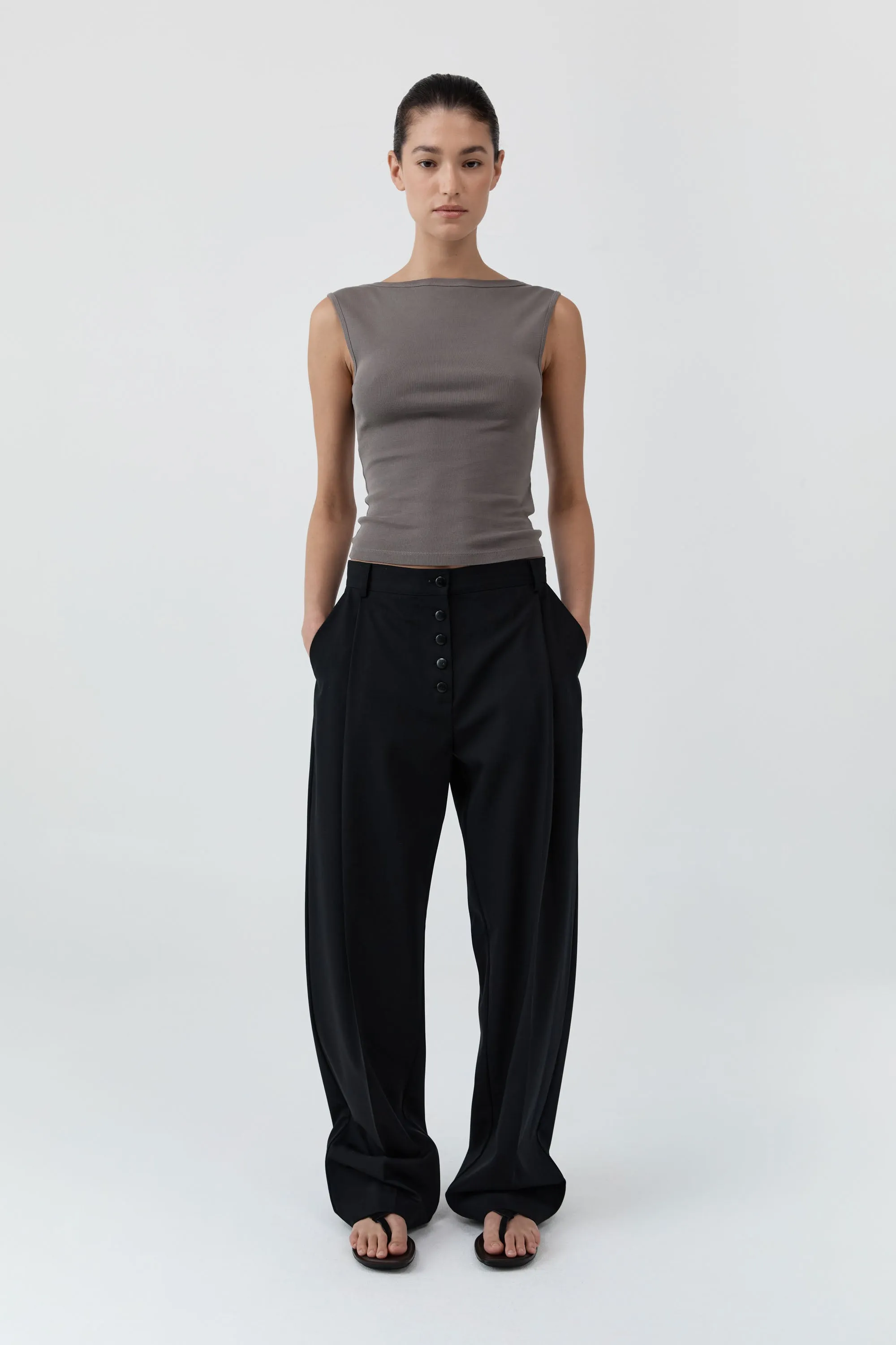 Organic Cotton Ballerina Top - Clay sold by St. Agni product image thumbnail 2