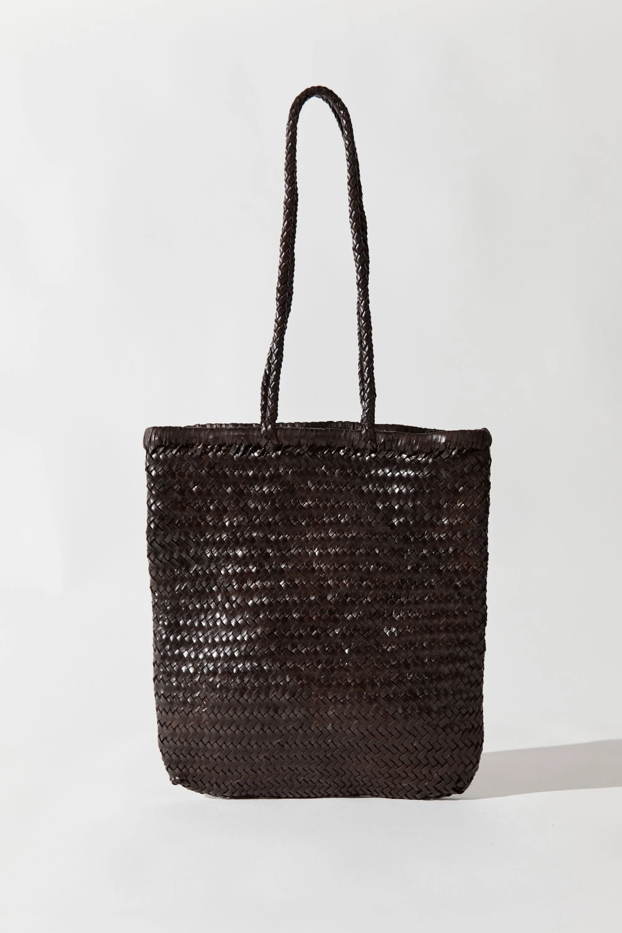 PRE-ORDER: Bagu Woven Tote - Chocolate sold by St. Agni