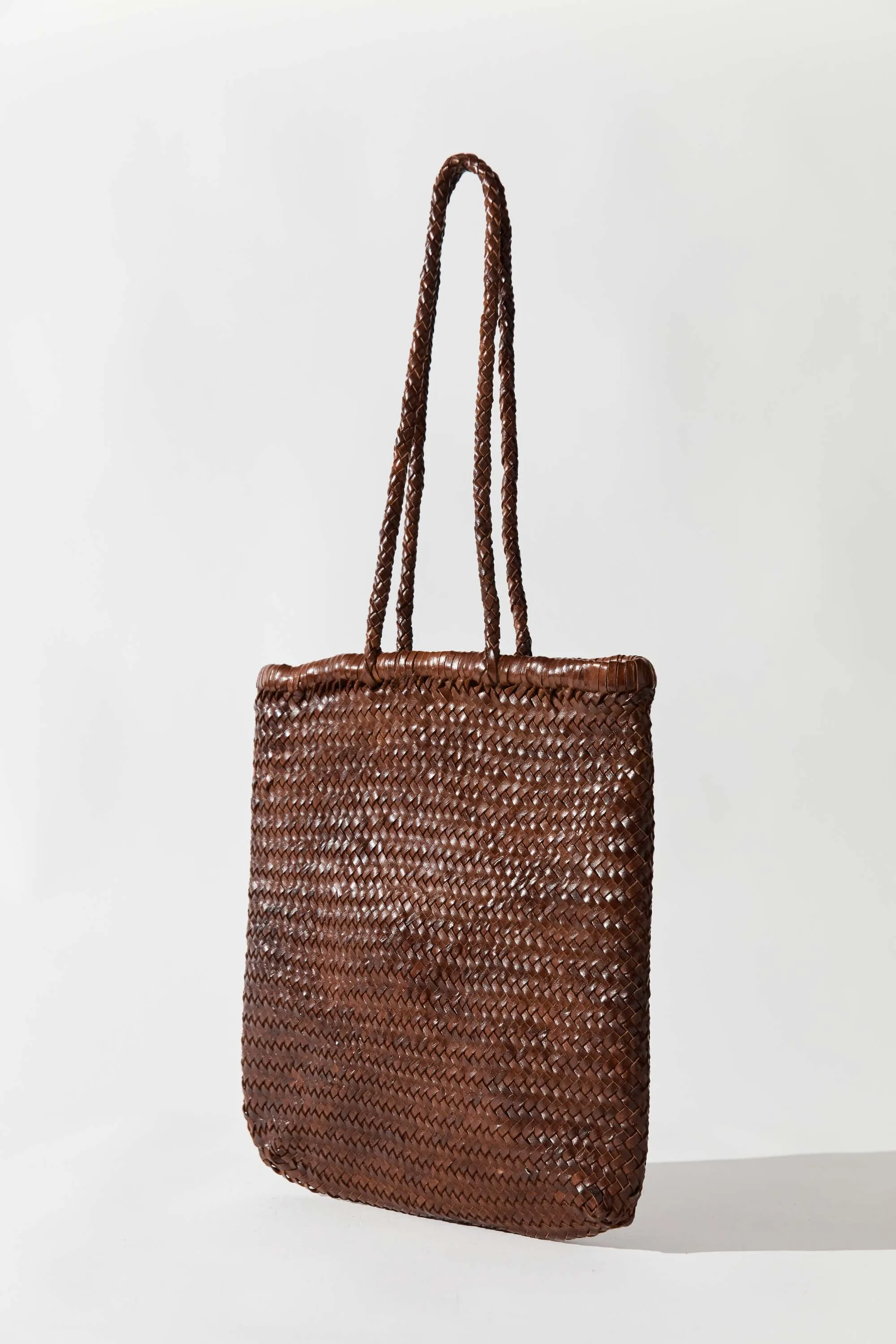 PRE-ORDER: Bagu Woven Tote - Chestnut sold by St. Agni product image thumbnail 4