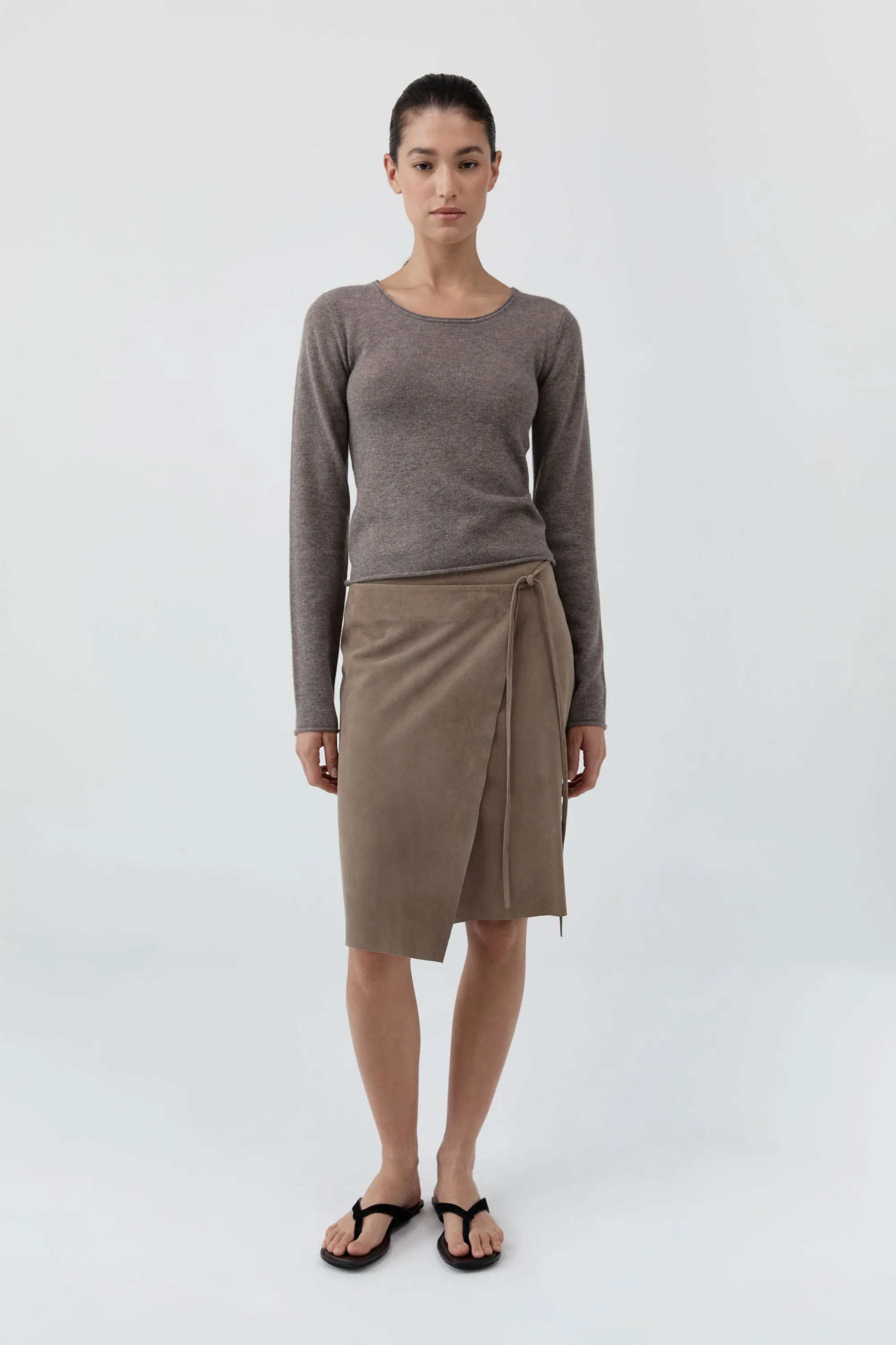 Fine Merino Wool Long Sleeve Top - Vapor sold by St. Agni product image thumbnail 4