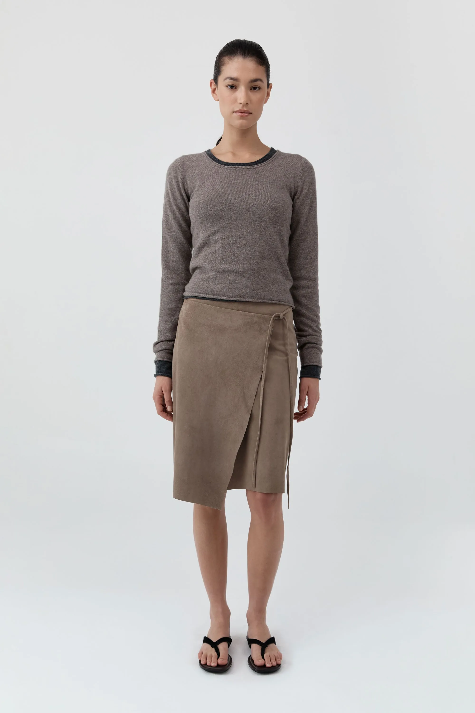Fine Merino Wool Long Sleeve Top - Vapor sold by St. Agni product image thumbnail 2