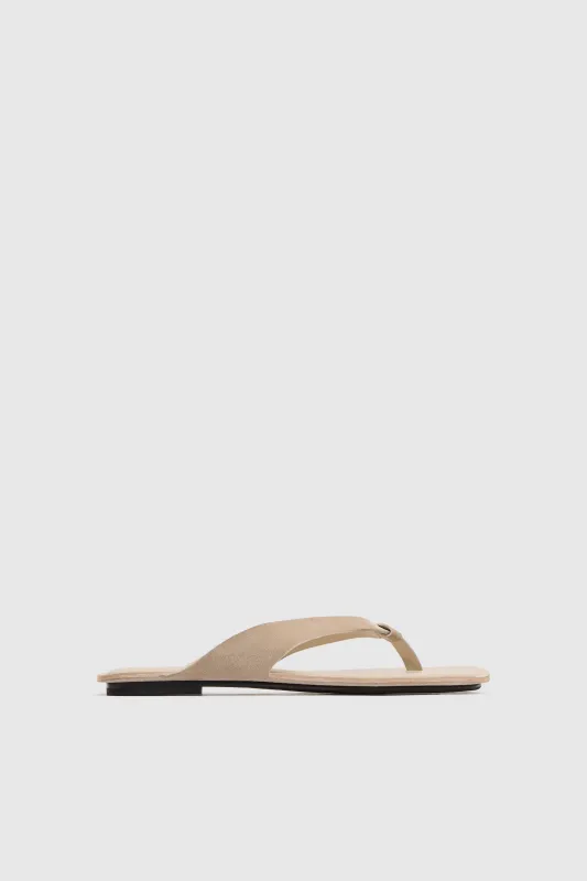Suede Opanka Slide - Papyrus made by St. Agni