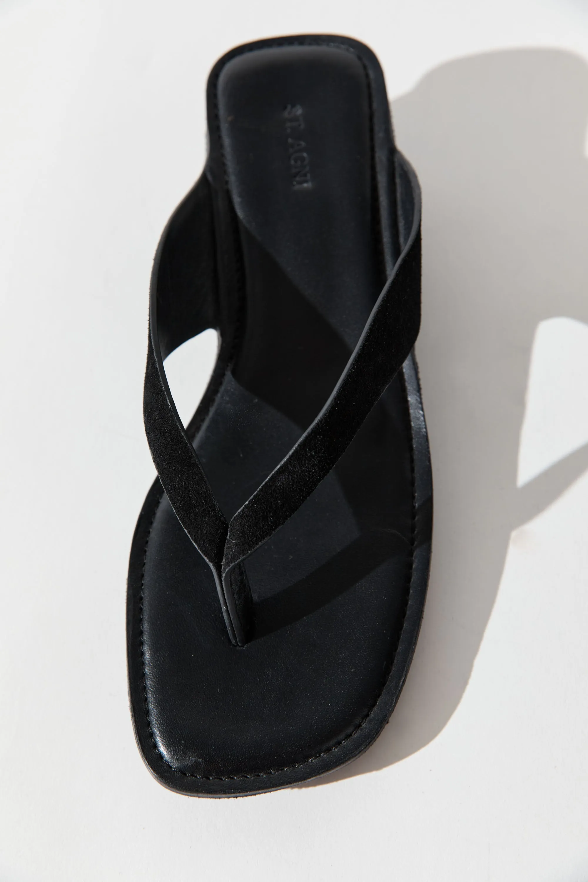 PRE-ORDER: Suede Opanka Heel - Black sold by St. Agni product image thumbnail 5