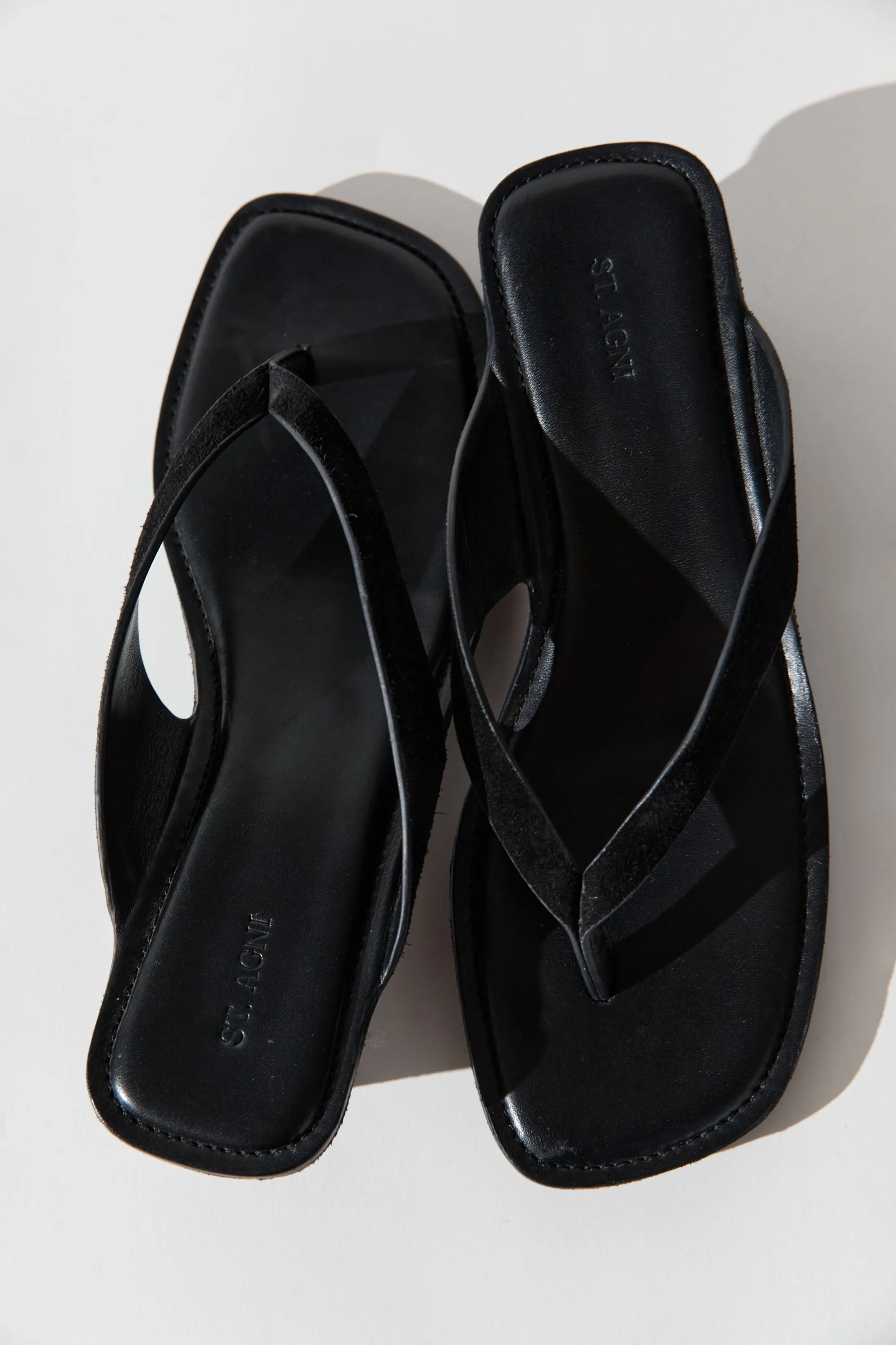 PRE-ORDER: Suede Opanka Heel - Black sold by St. Agni product image thumbnail 4