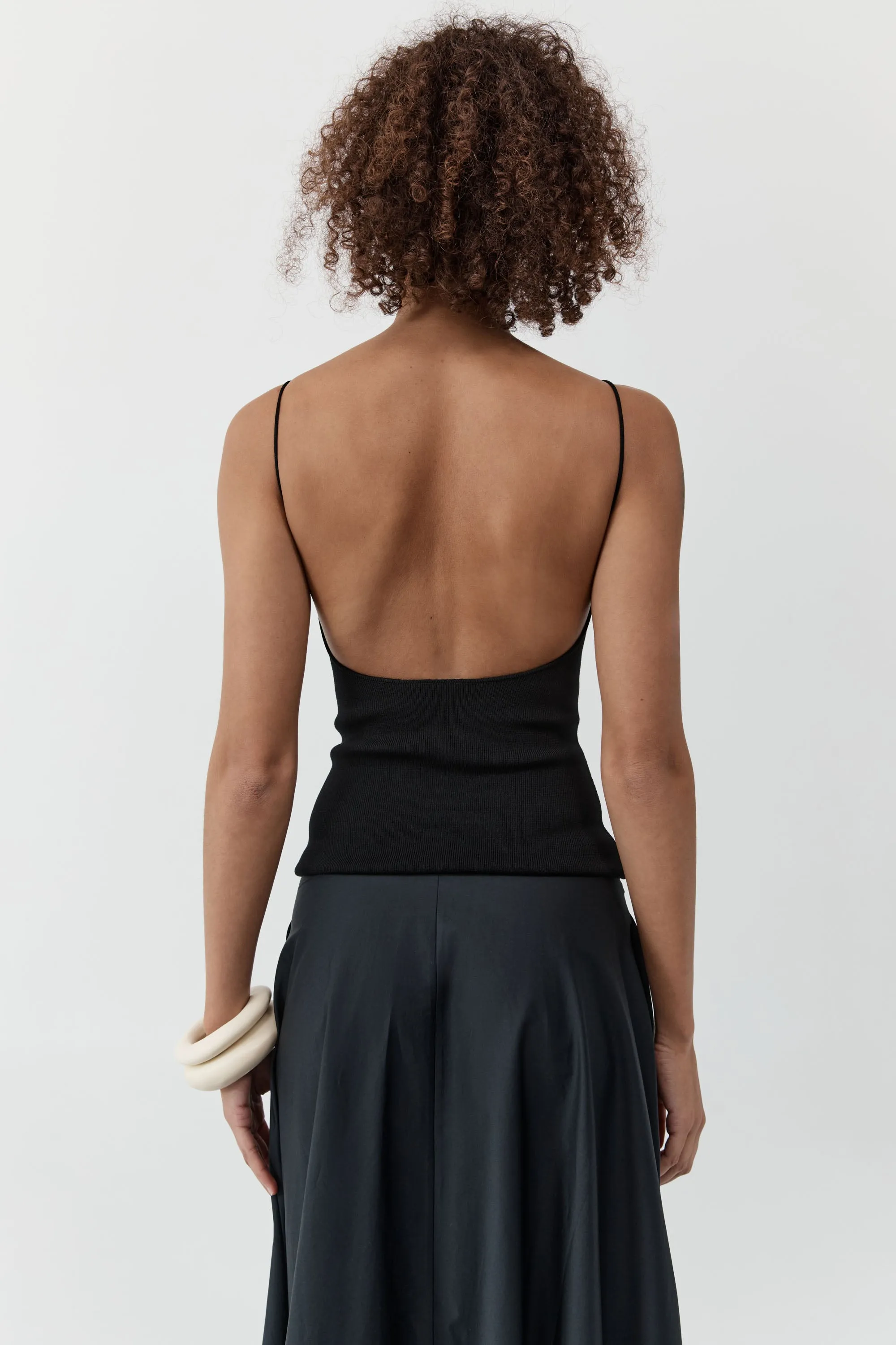 Backless Circle Hem Dress - Black sold by St. Agni product image thumbnail 2