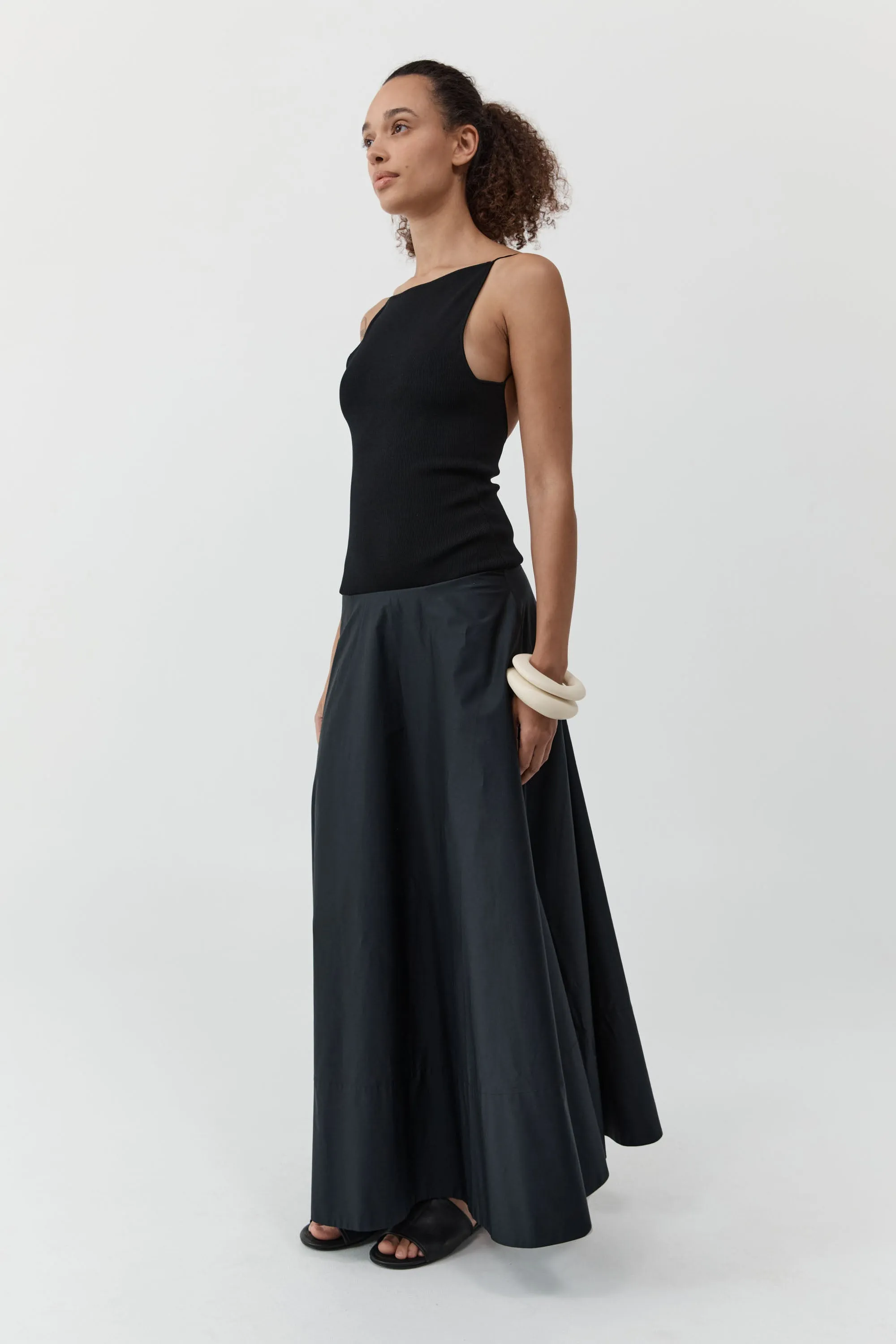 Backless Circle Hem Dress - Black sold by St. Agni product image thumbnail 5