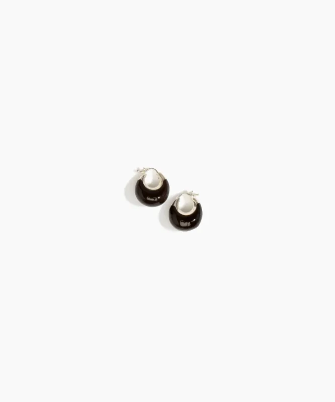 Small Crescent Earrings by Dinosaur Designs - Cocoa made by Dinosaur Designs
