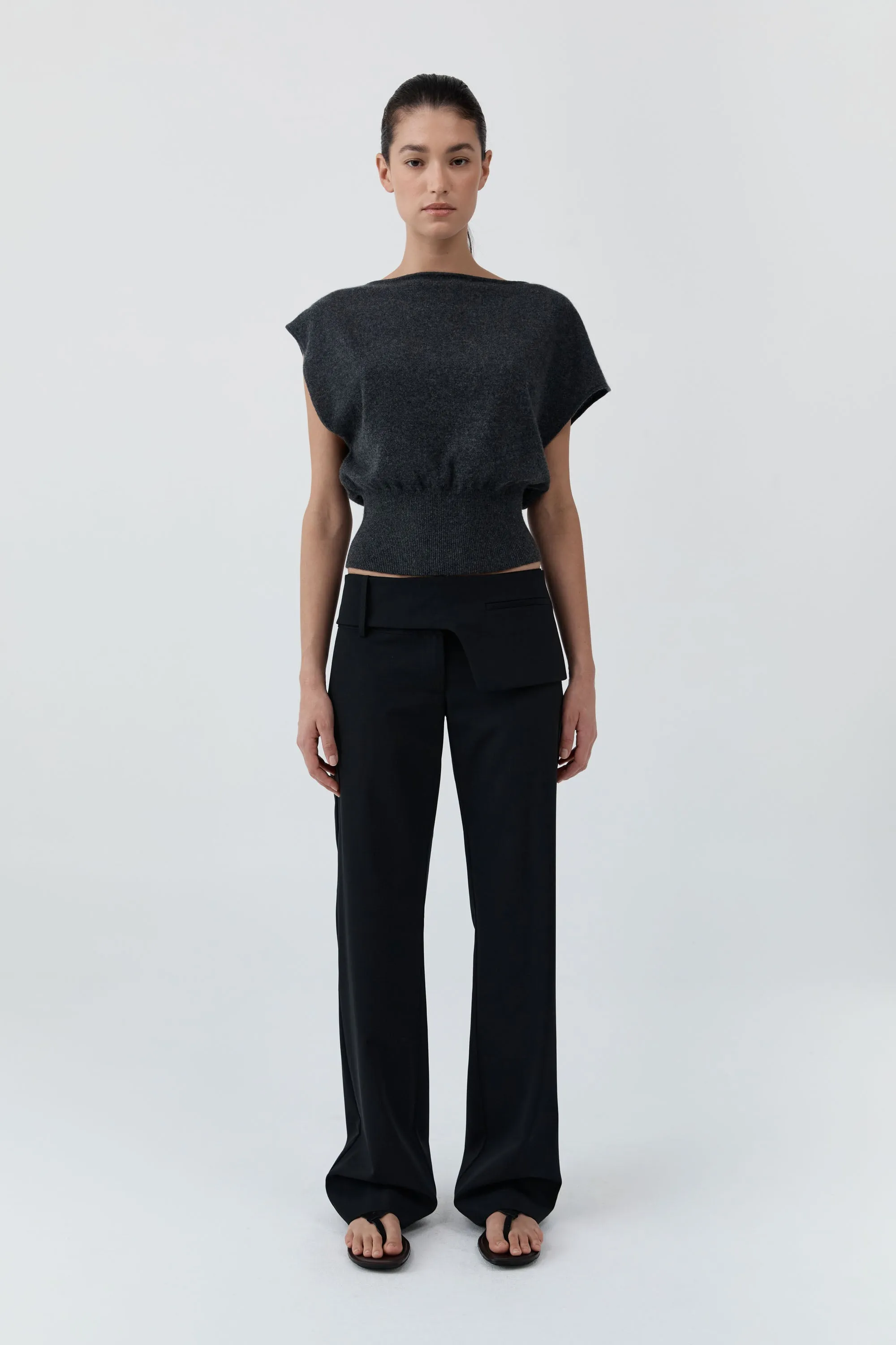 Belt Detail Pants - Black sold by St. Agni