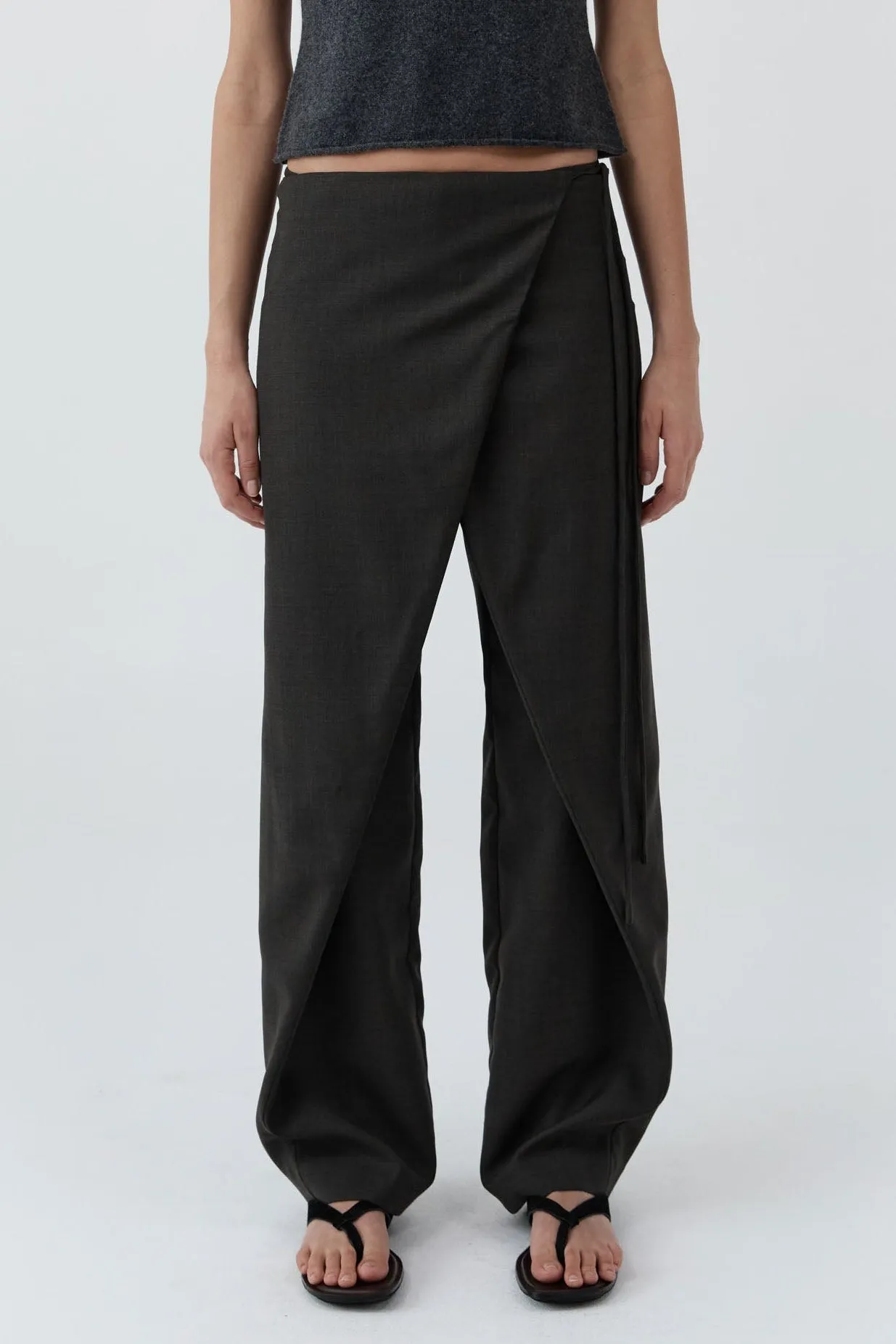 Wrap Rouleau Pants - Umber sold by St. Agni product image thumbnail 2
