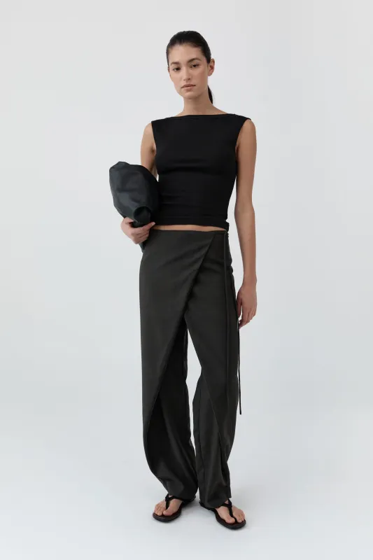 Wrap Rouleau Pants - Umber made by St. Agni