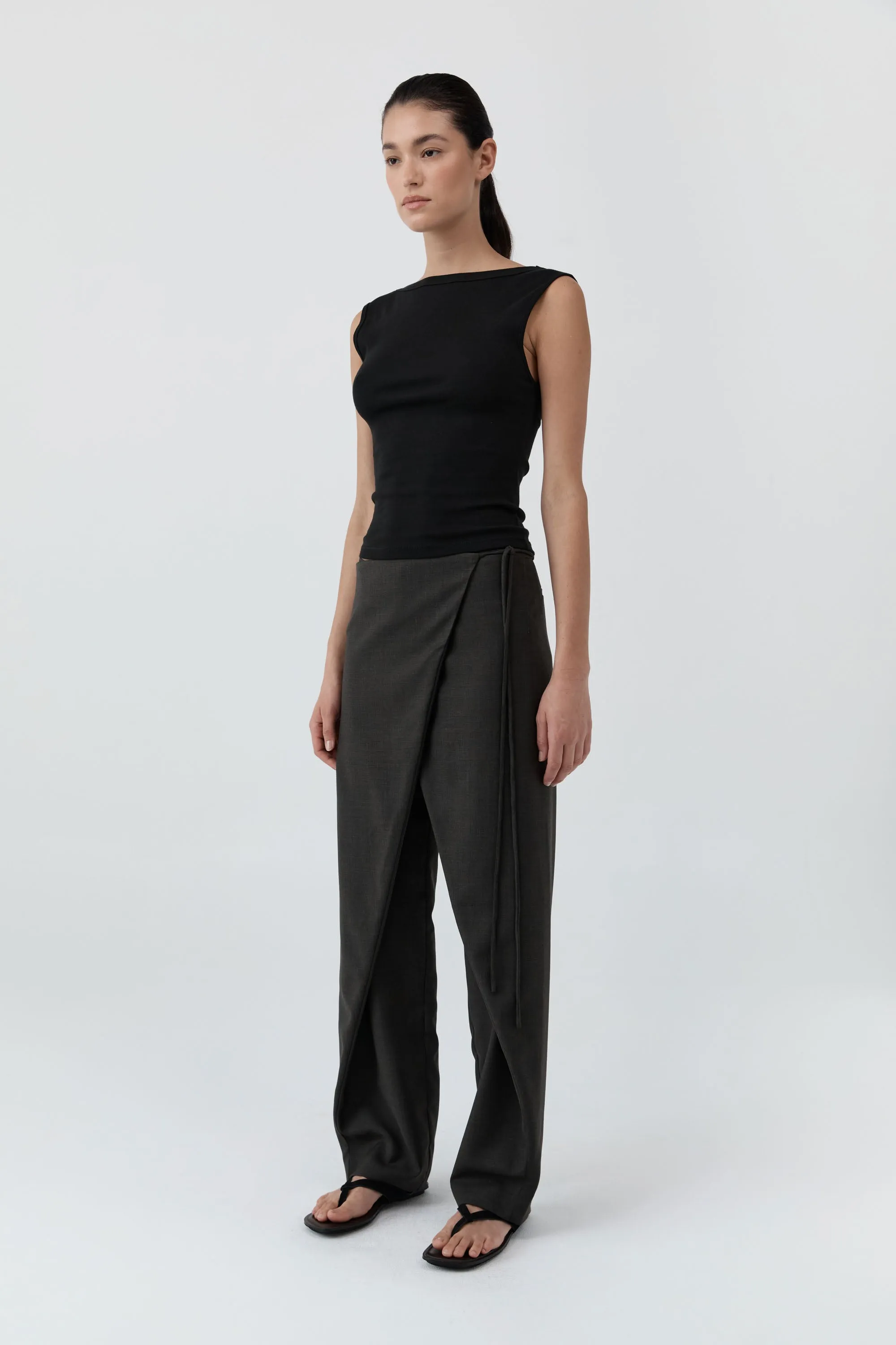 Wrap Rouleau Pants - Umber sold by St. Agni product image thumbnail 4