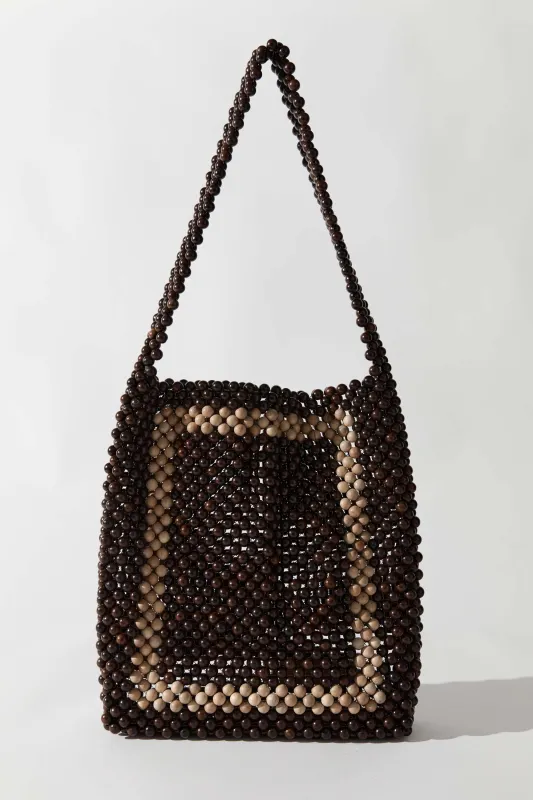 Taxi Bag - Coffee/Ecru made by St. Agni