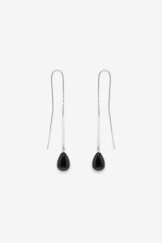 Cusp Onyx Earrings - By Nina Gordon made by Nina Gordon