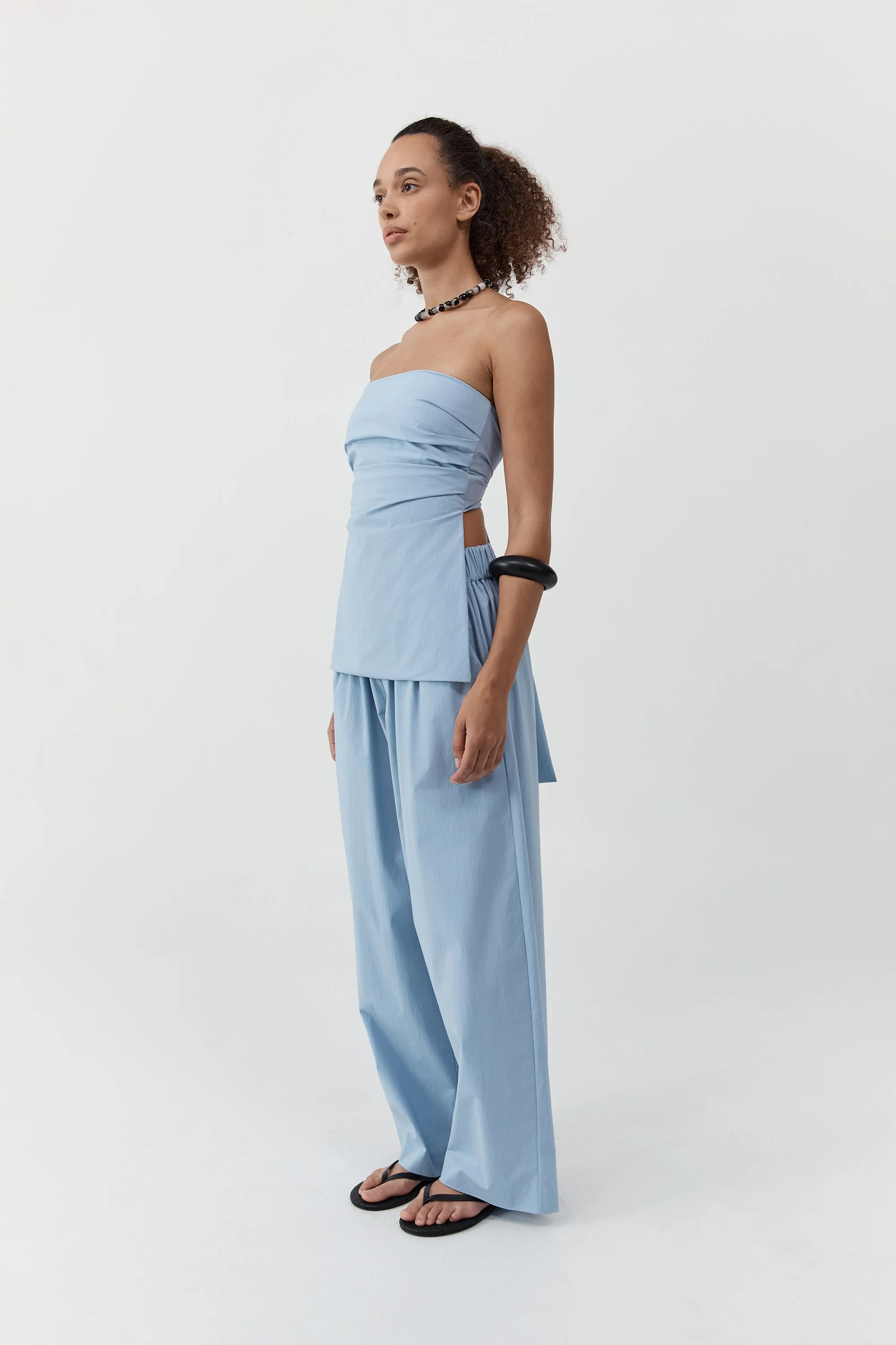 Strapless Tie Back Top - Sky sold by St. Agni product image thumbnail 4