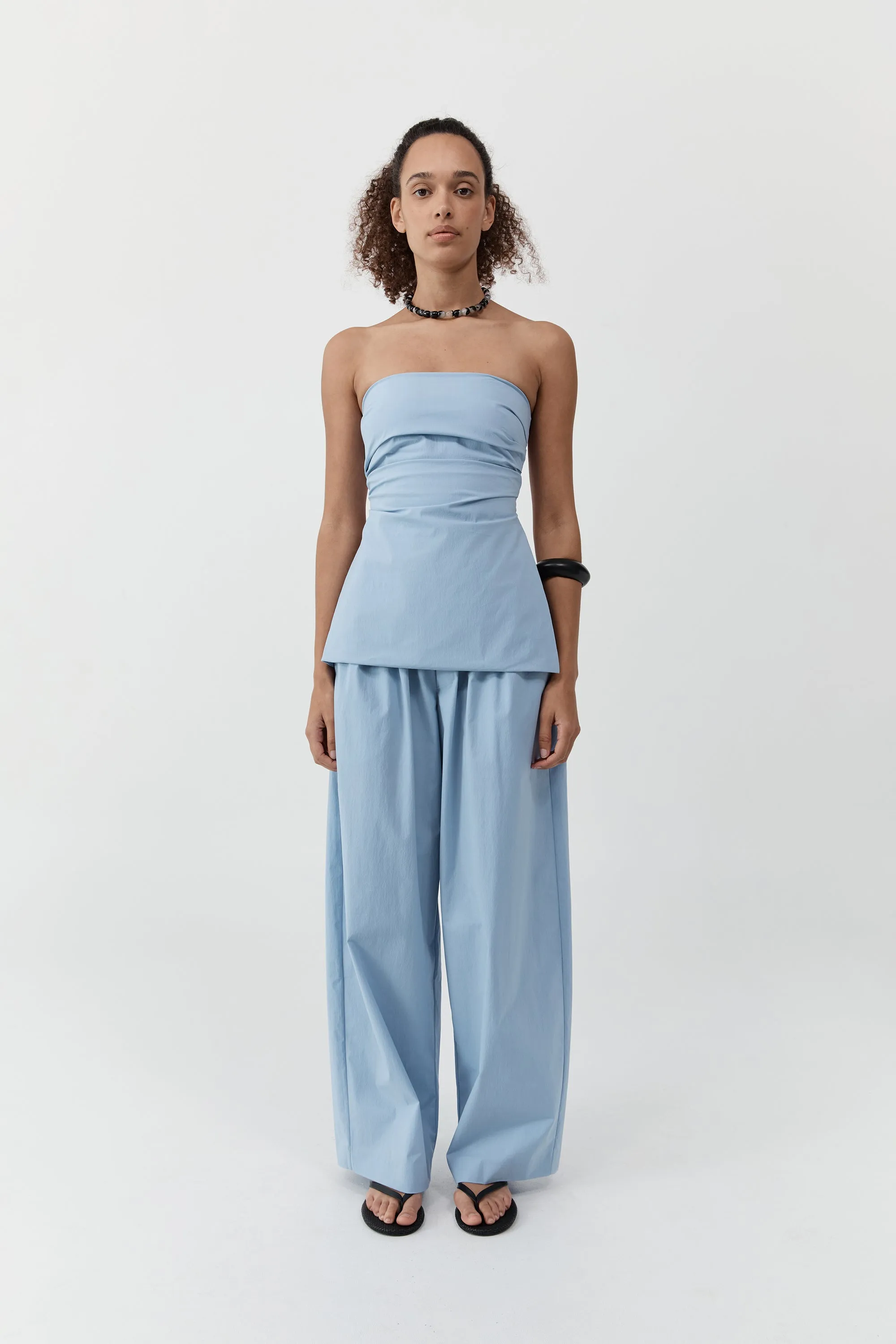 Strapless Tie Back Top - Sky sold by St. Agni product image thumbnail 3