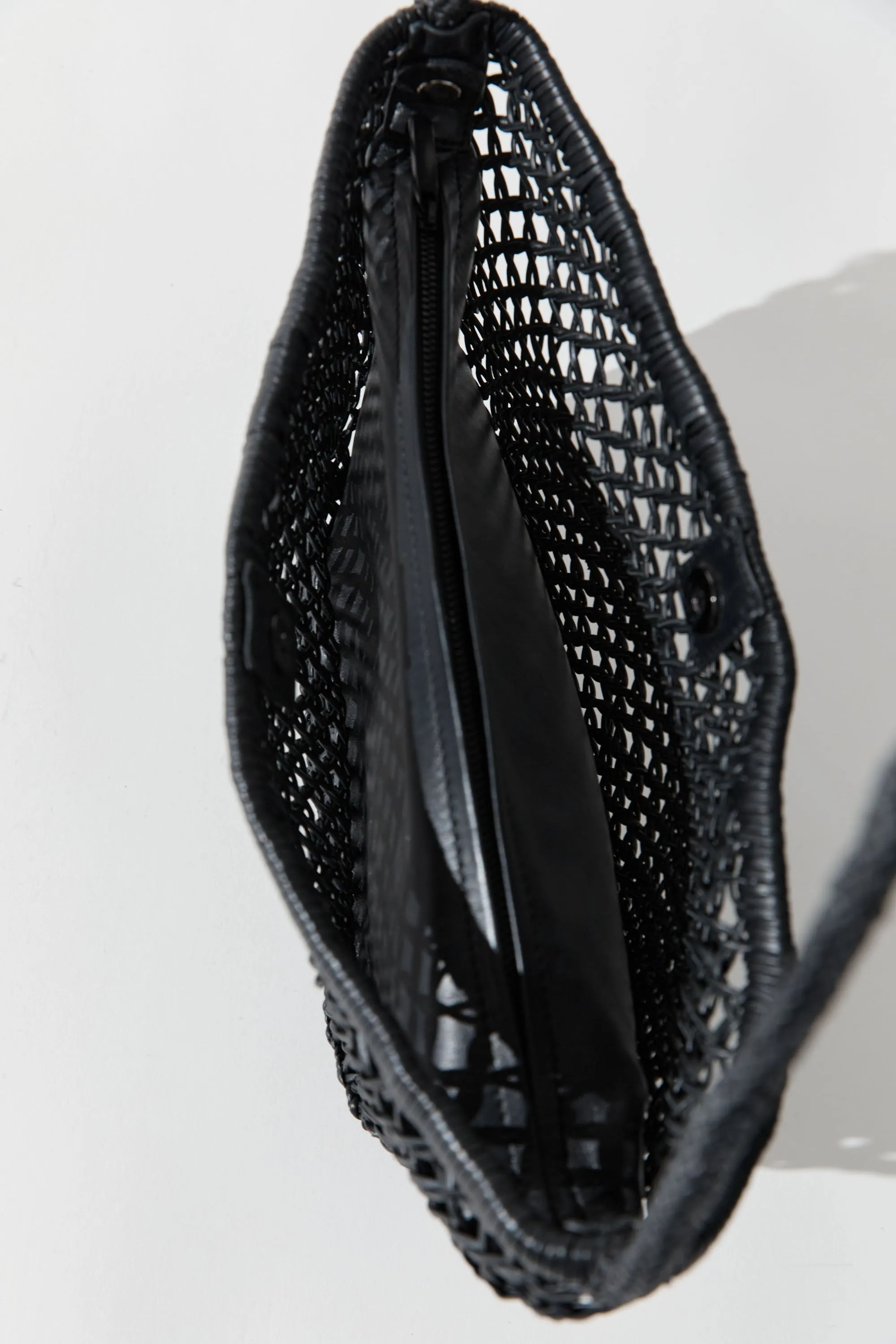 Mesh Crescent Bag - Black sold by St. Agni product image thumbnail 5
