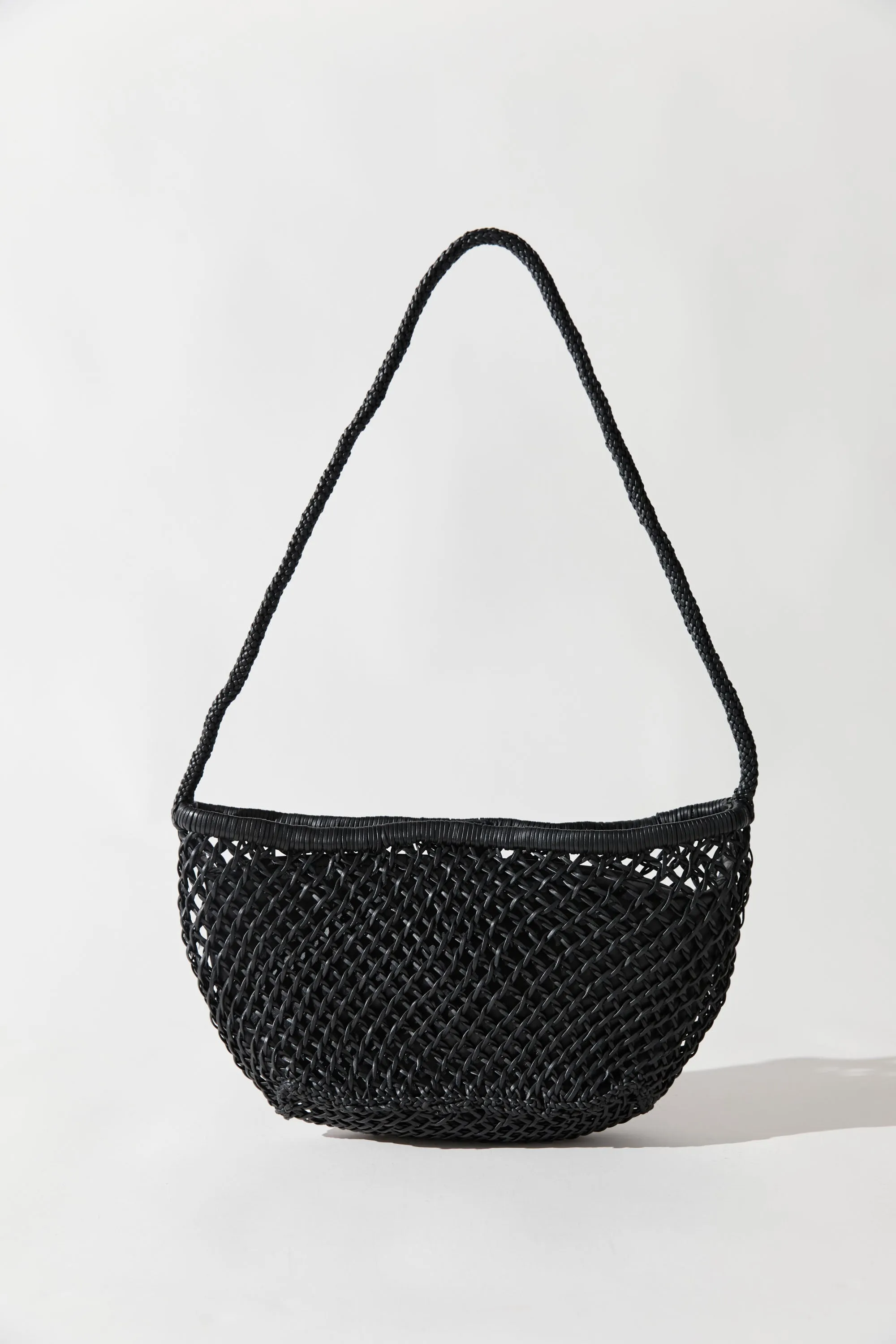 Mesh Crescent Bag - Black sold by St. Agni