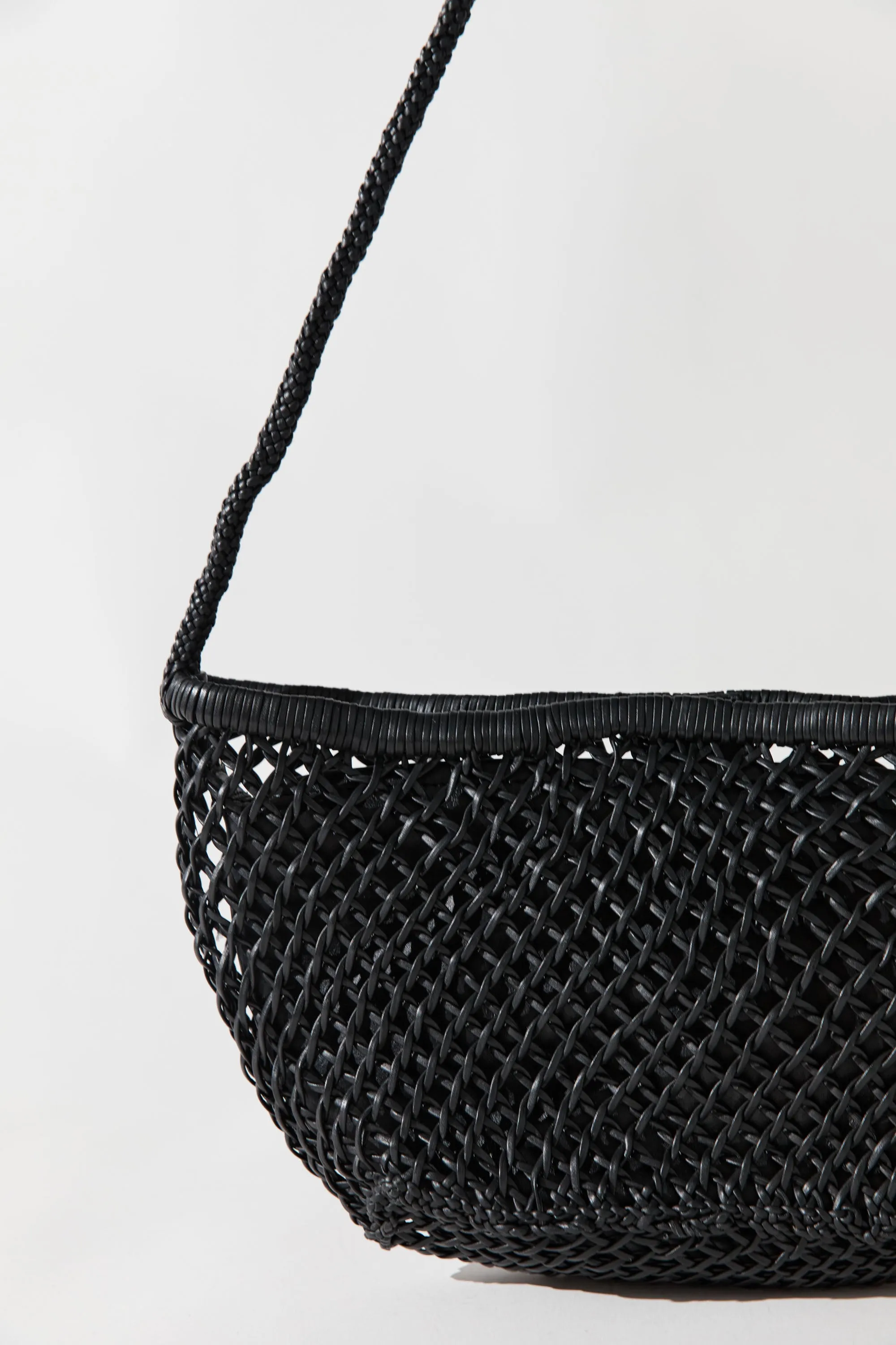 Mesh Crescent Bag - Black sold by St. Agni product image thumbnail 4