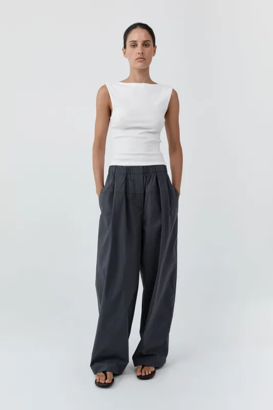 Relaxed Pleat Pants - Iron Glaze made by St. Agni