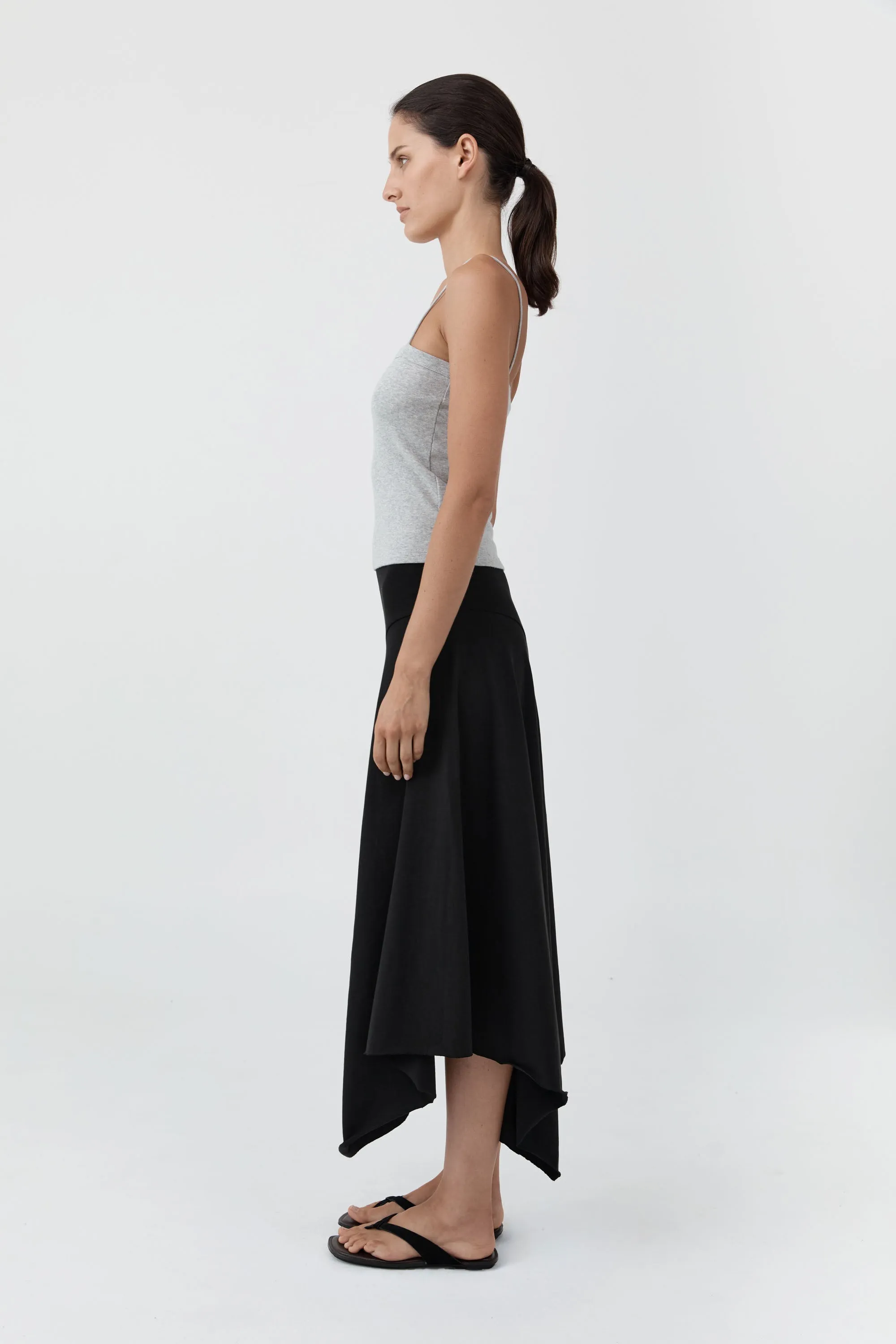 Asymm Drape Skirt - Black sold by St. Agni product image thumbnail 3