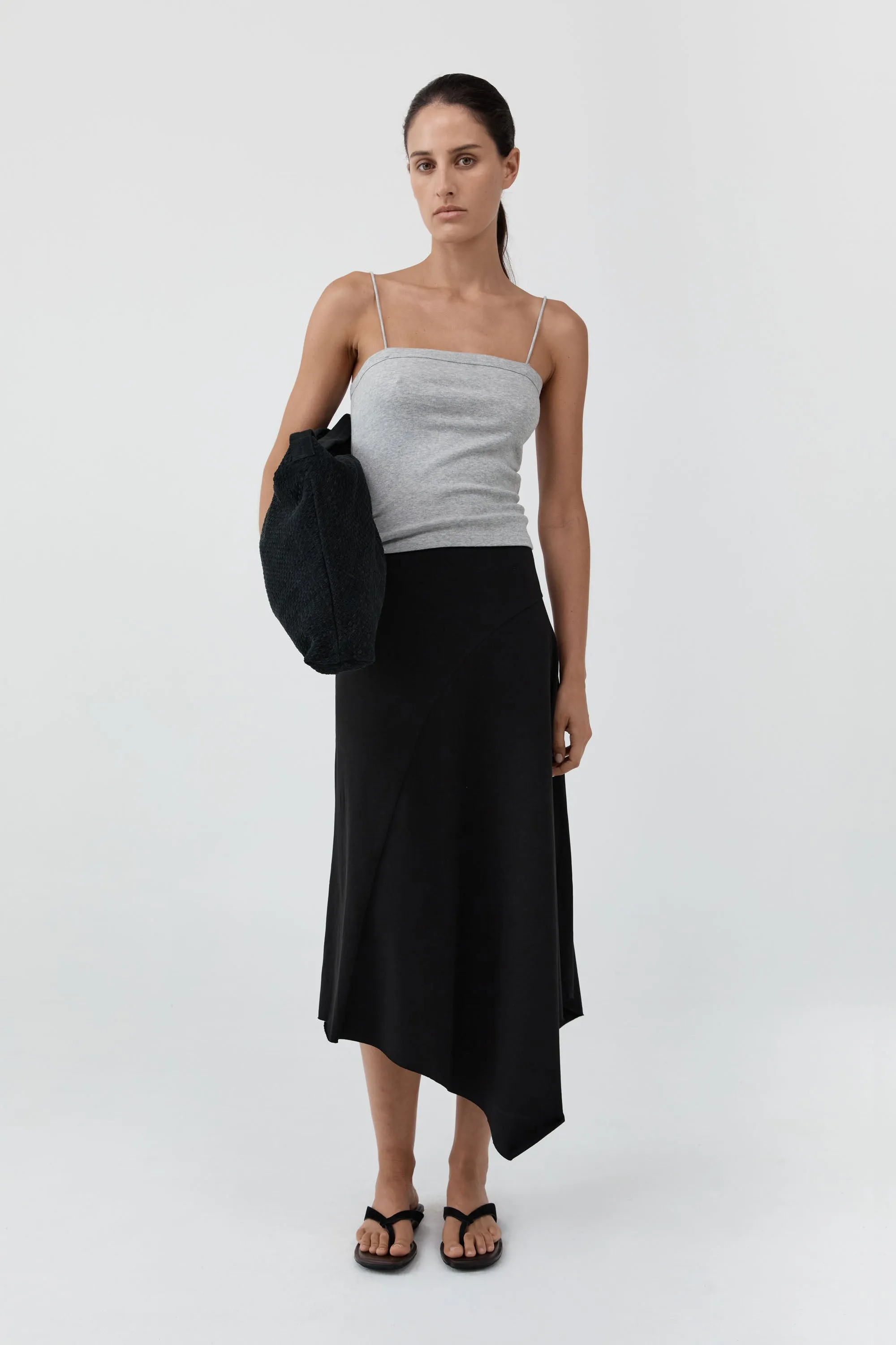 Asymm Drape Skirt - Black sold by St. Agni product image thumbnail 5