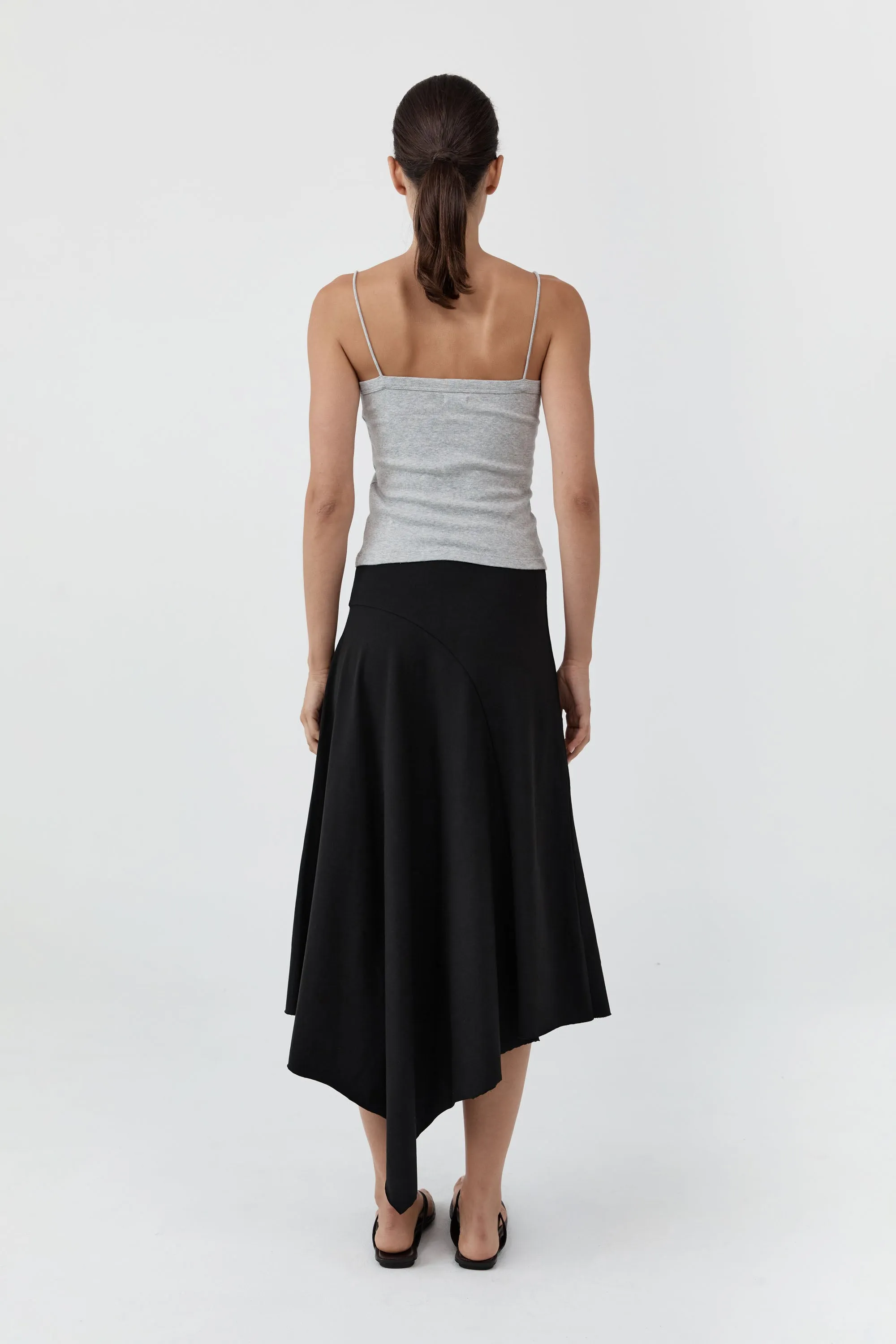 Asymm Drape Skirt - Black sold by St. Agni product image thumbnail 4